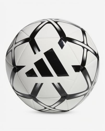 Detalle de Adidas Starlancer Club Ball Recreation Ball – Unisex Adulto, bianco/nero, misura 4