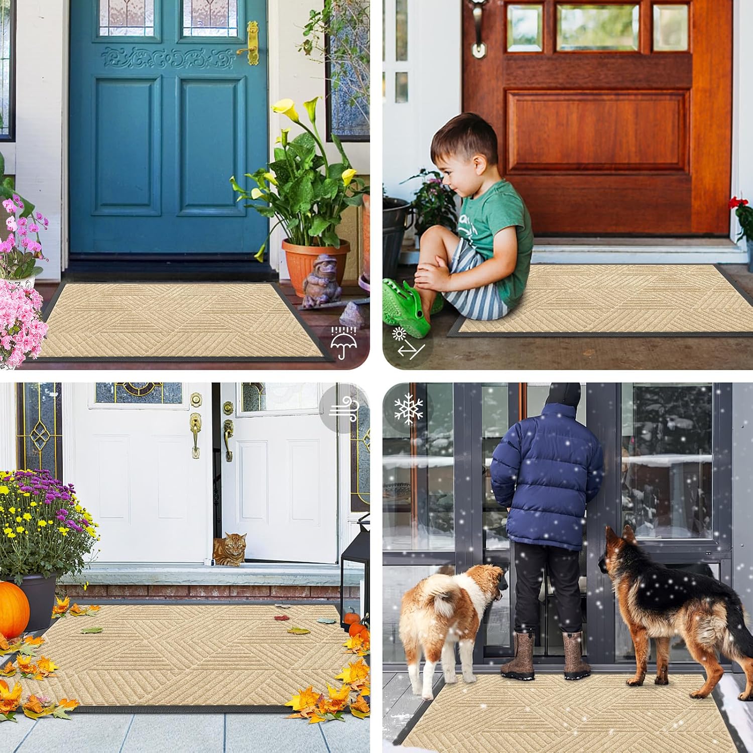 Thumbnail 6 de Smiry Front Door Mat Heavy Duty 29.5x17 in.