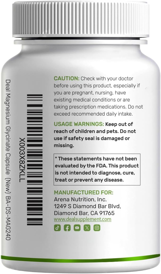 Thumbnail 6 de Magnesium Glycinate Supplement 500mg