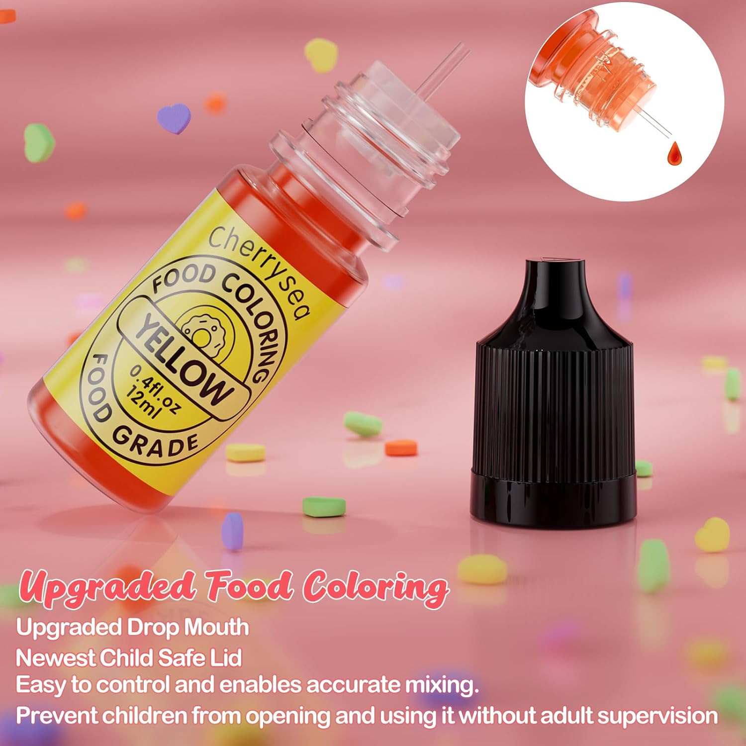 Thumbnail 3 de Cherrysea Liquid Food Coloring, 7-Color Gluten-Free Baking Dye Set
