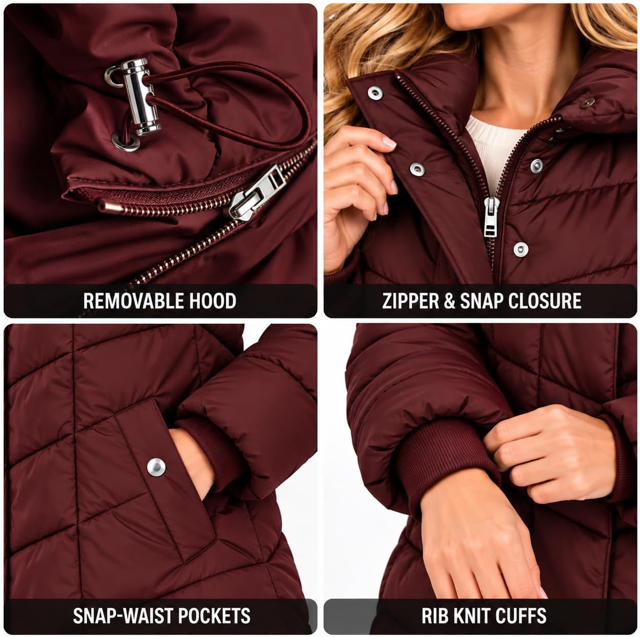 Thumbnail 6 de Steve Madden Long Puffer Coat heavyweight insulated parka