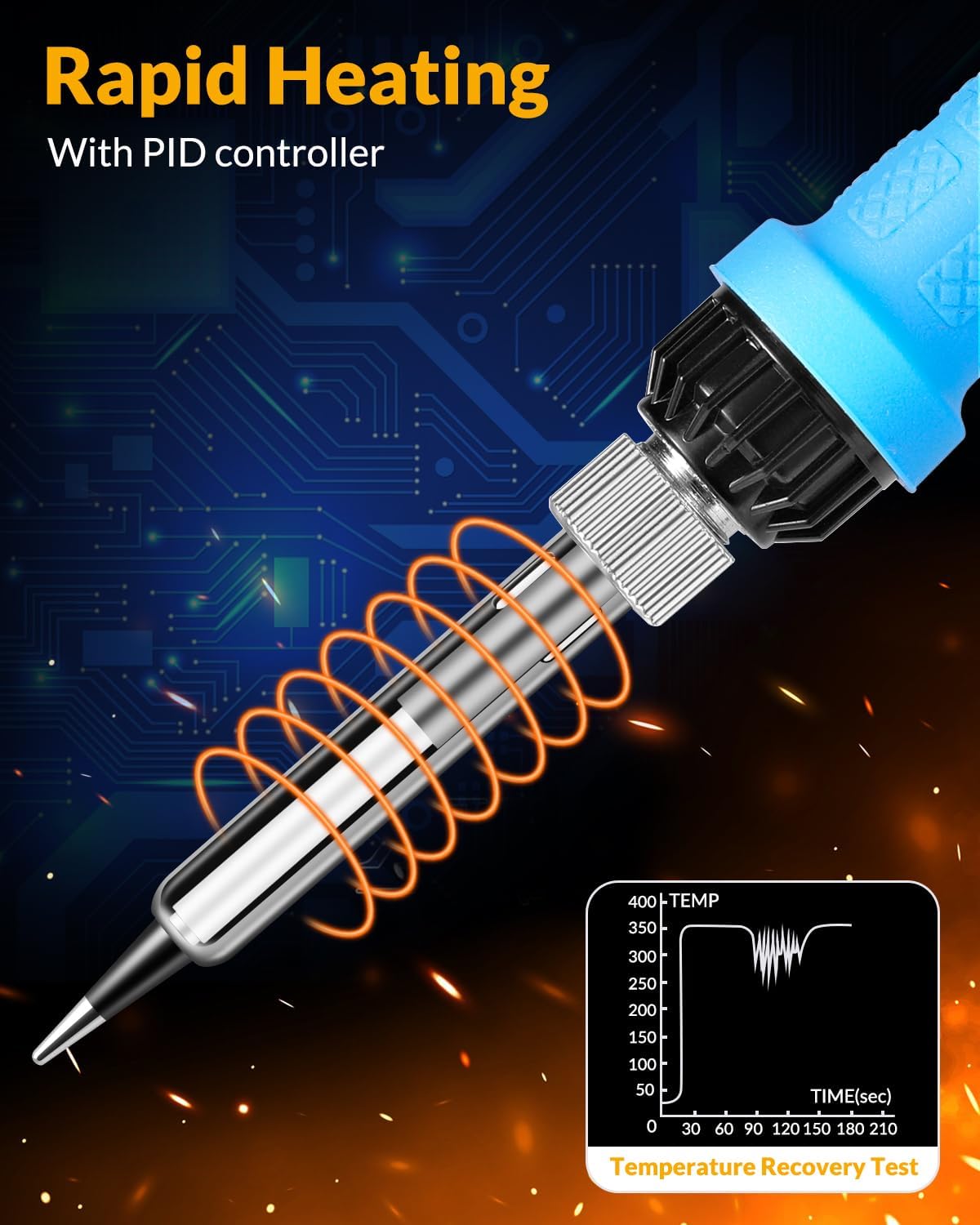 Thumbnail 4 de Soldering Iron Kit with 100W Power and Digital Temperature Control