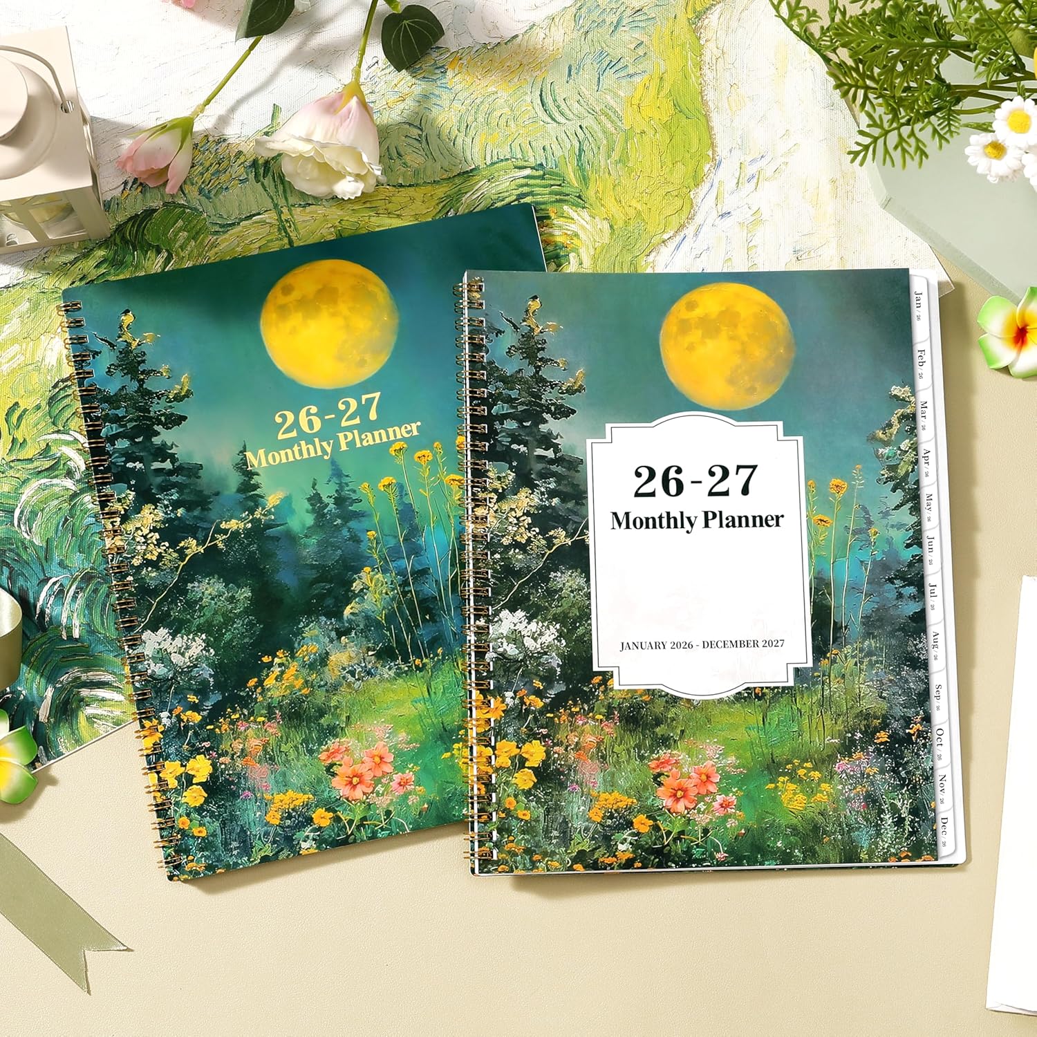 Thumbnail 1 de 2026-2027 Monthly Planner with Tabs 📅