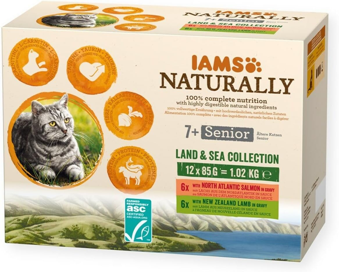 Thumbnail 6 de IAMS Naturally Cibo Umido per Gatti in Salsa Sea Collection – 12x85 g, con pesce per gatti adulti