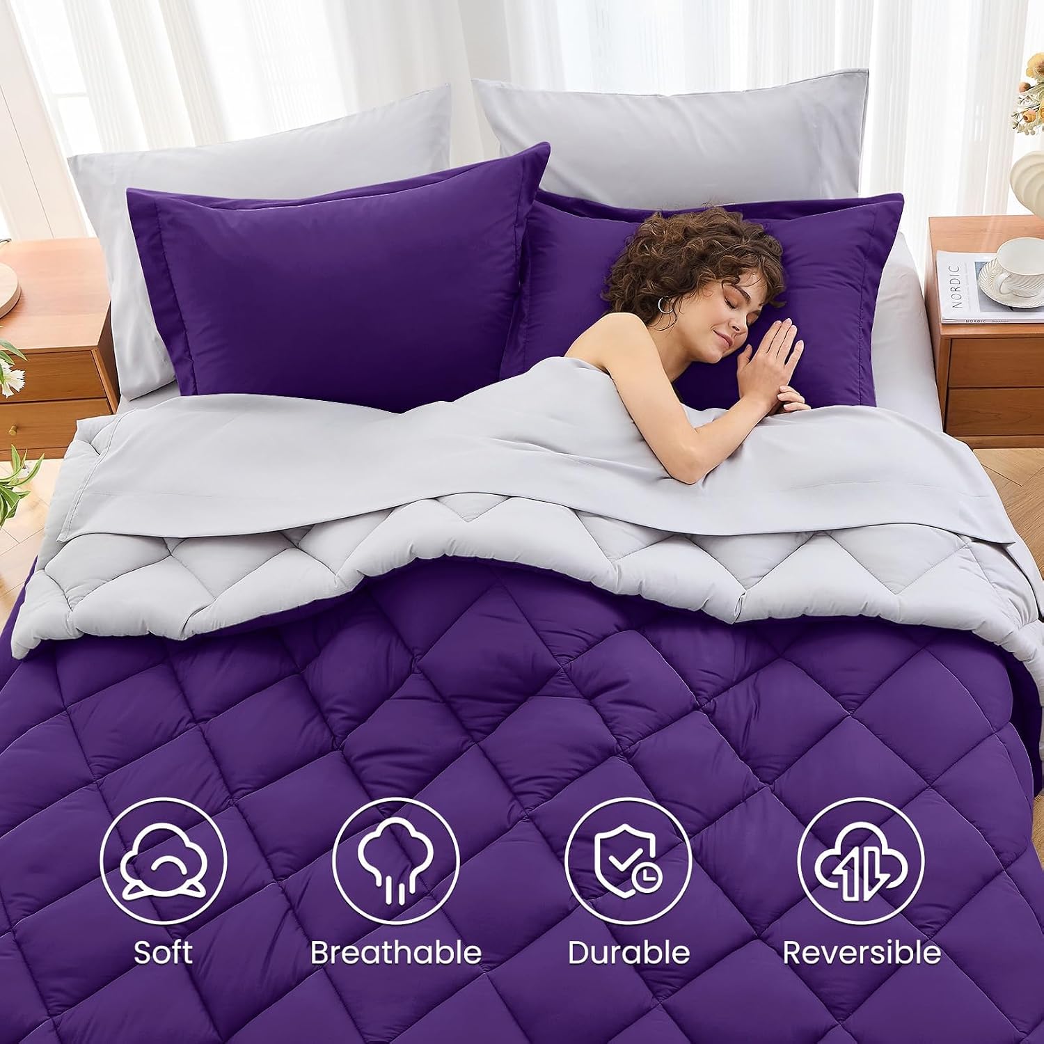 Detalle de Queen Comforter Set, 7-Piece