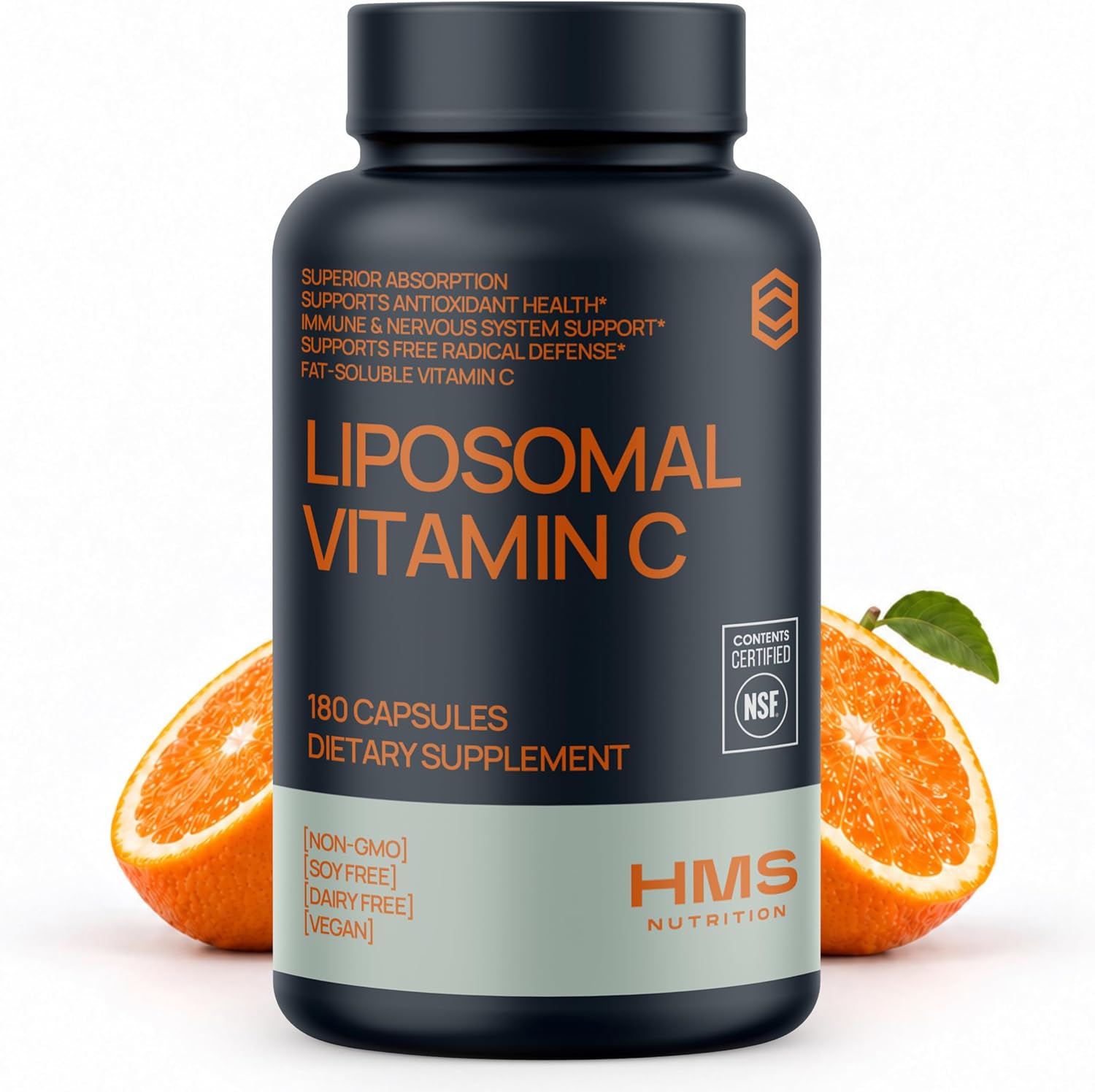 Detalle de HMS Nutrition Vitamin C Capsules 1600 mg