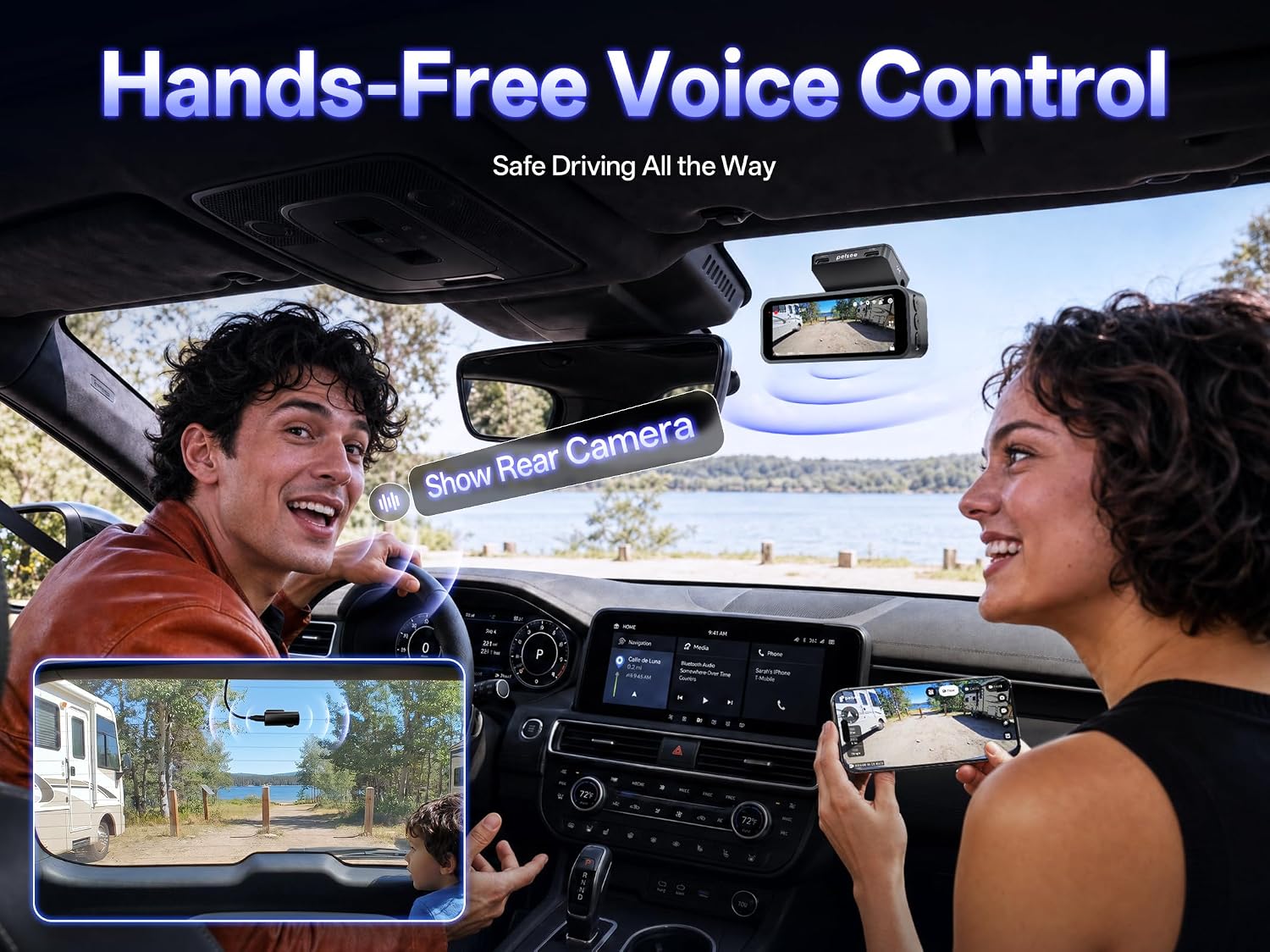 Thumbnail 5 de pelsee S1 Pro Native 4K Front and Rear Dash Cam with GPS and 128GB Card
