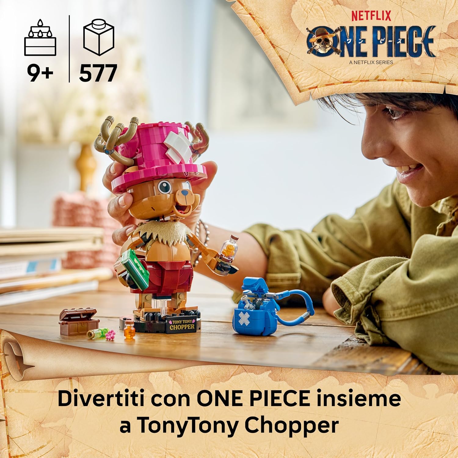 Thumbnail 2 de LEGO ONE PIECE TonyTony Chopper 75643 — Action figure LEGO ispirata a One Piece