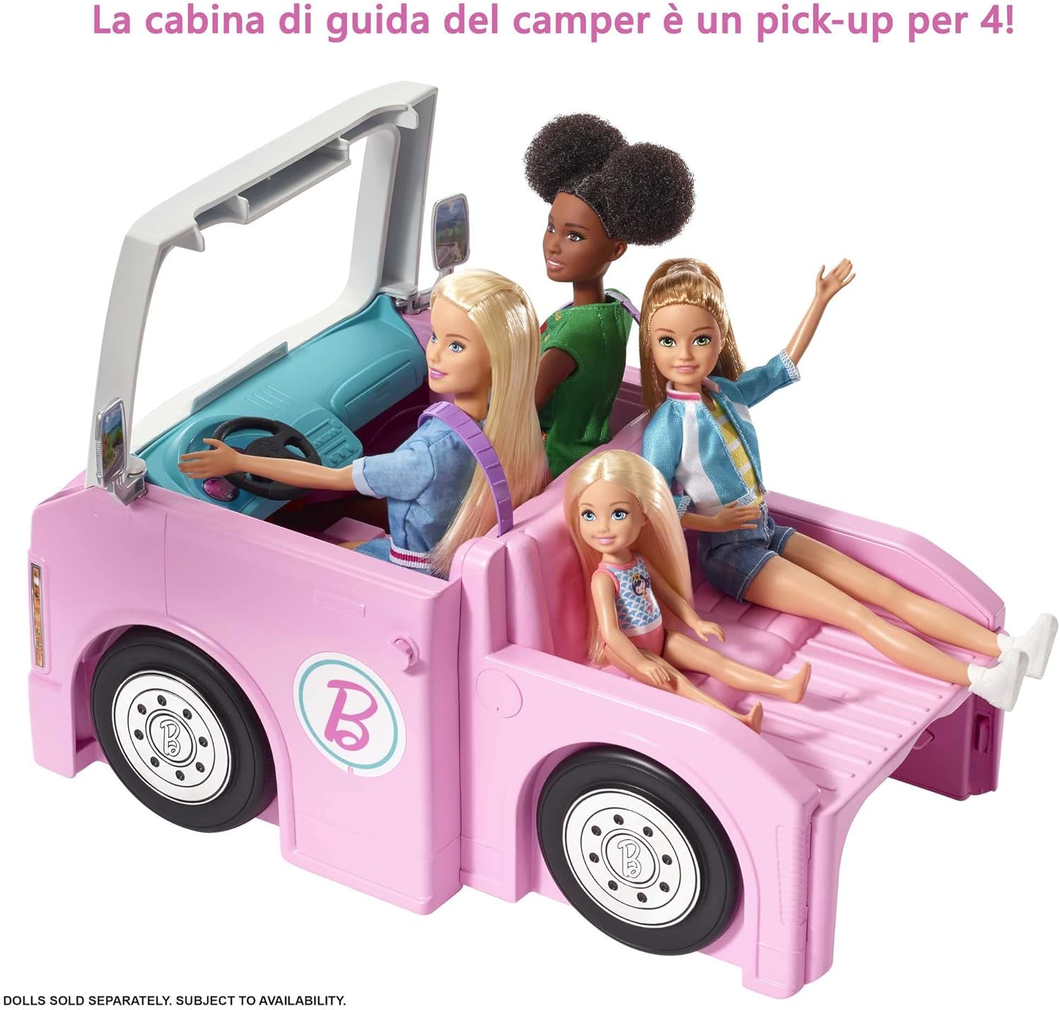 Thumbnail 4 de Barbie Dream Camper 3 in 1 Trasformabile: Camper, Barca e Pickup con 50 accessori