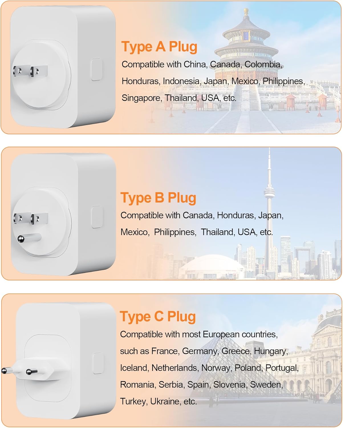 Thumbnail 3 de Denlane Universal Reiseadapter 6 Steckaufsätze 🔌