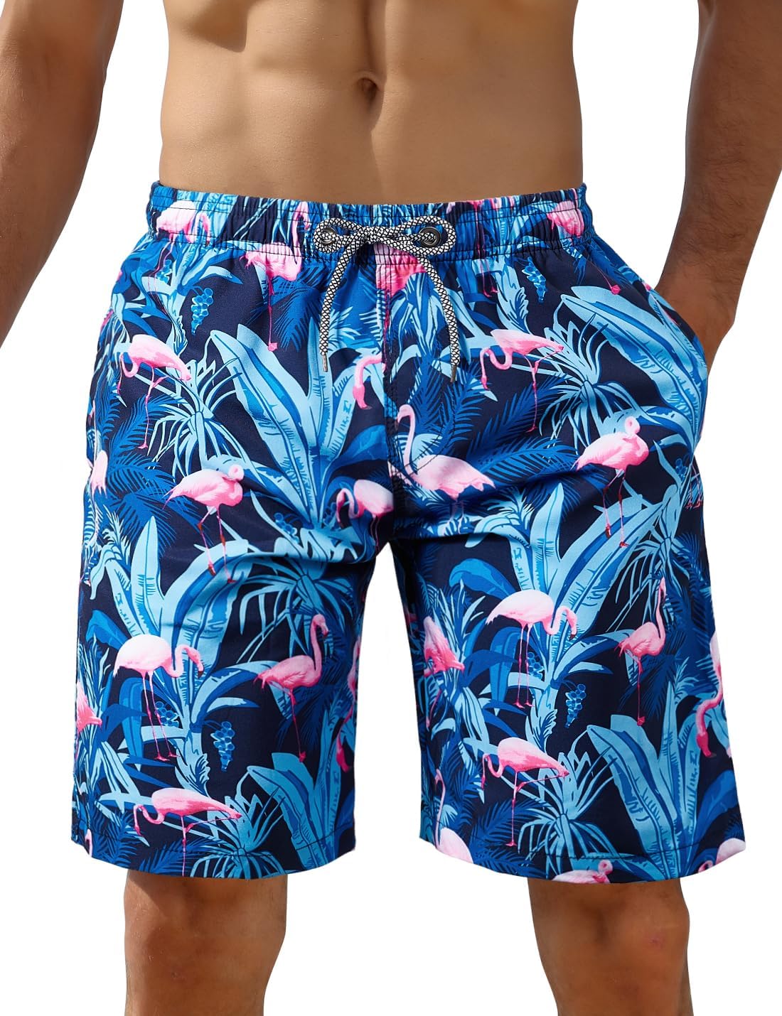 Detalle de iCKER Mens Swim Shorts Swimming Trunks 3D Print Beach Shorts Boardshorts