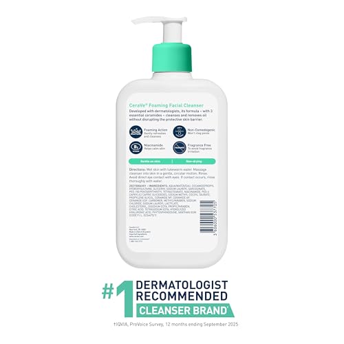 Thumbnail 6 de CeraVe Foaming Facial Cleanser for Oily Skin (16 fl oz)