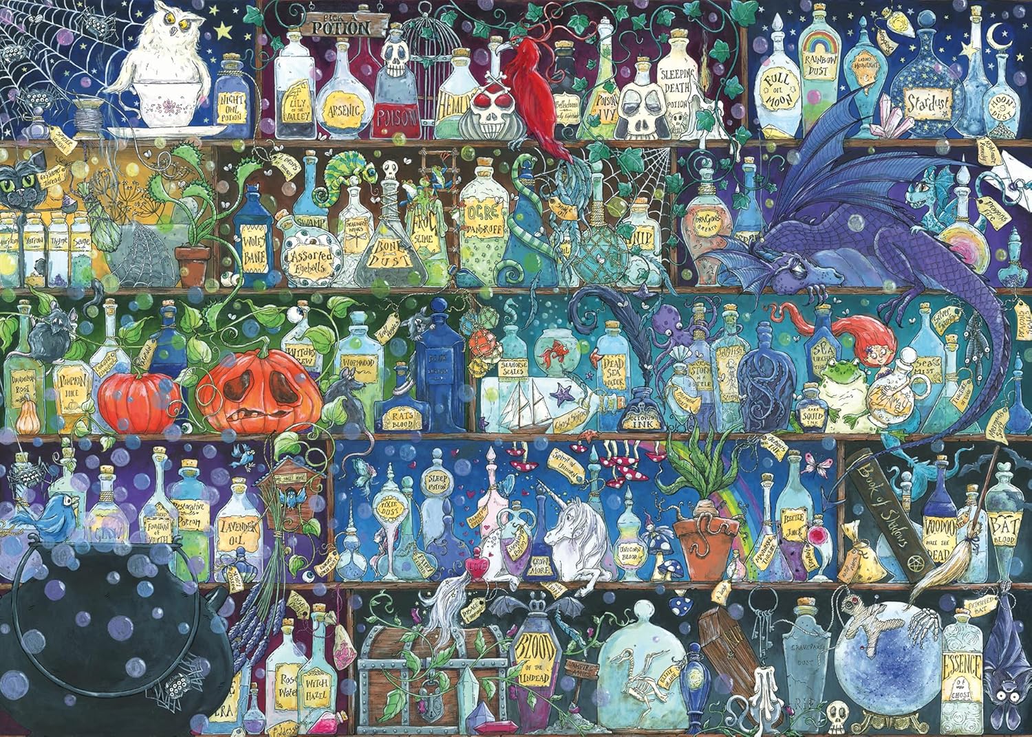 Thumbnail 2 de Ravensburger Puzzle 12000338 „Zoe Sadler: Magische Regale“ – 2× 1000 Teile für Erwachsene und Kinder ab 14 Jahren