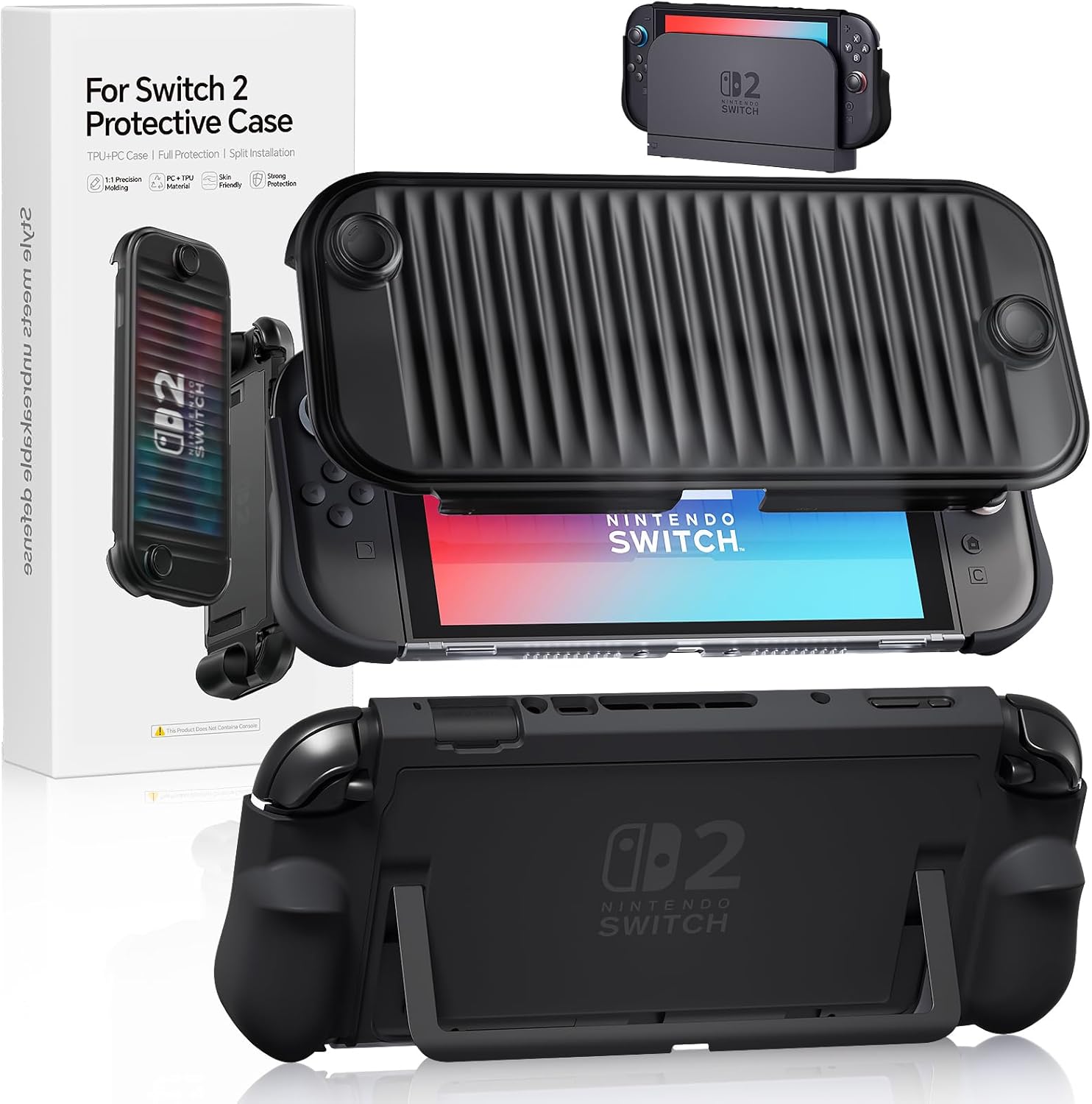 Detalle de Funda Protectora Switch 2 2025 Negro