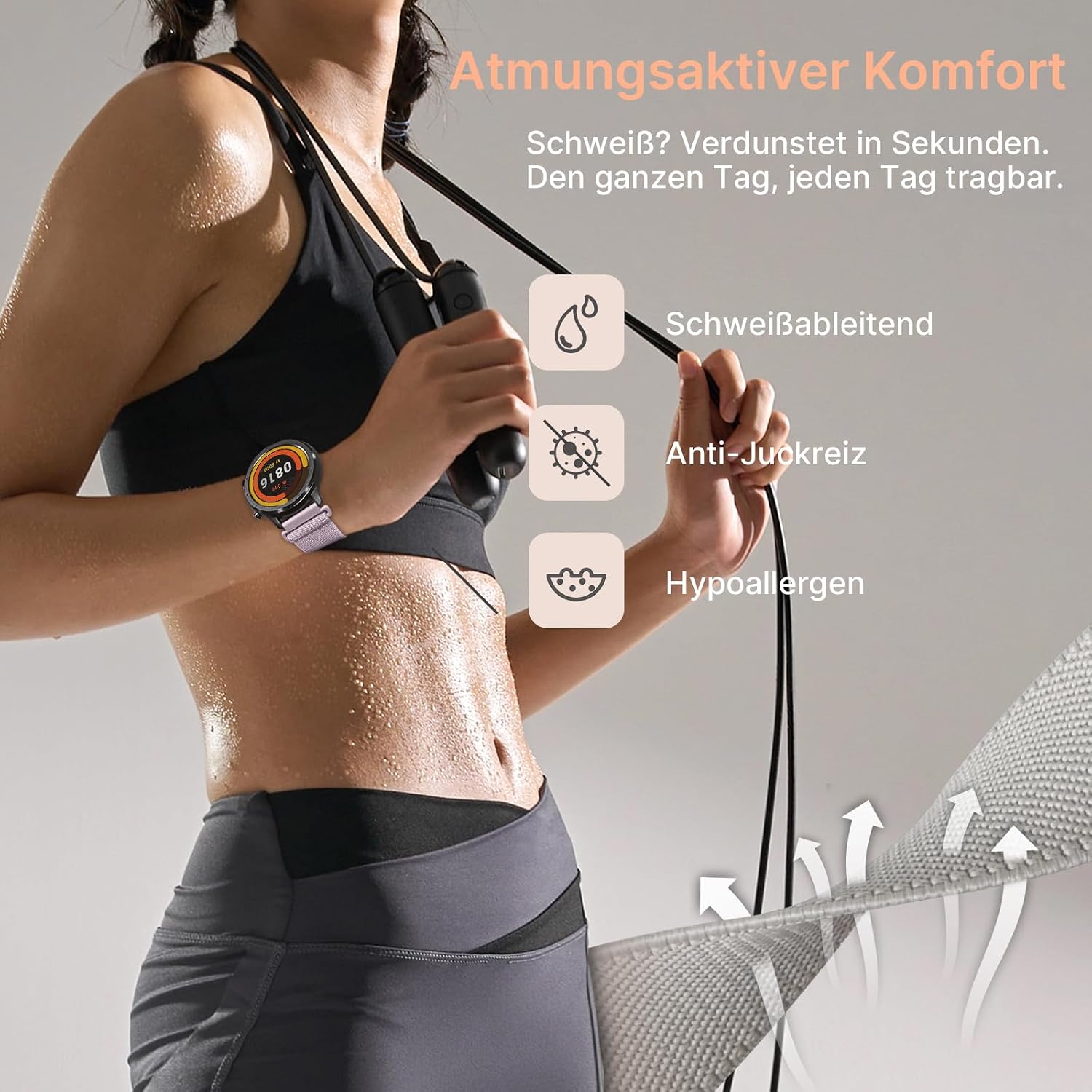 Thumbnail 4 de Fullmosa Nylon Armband 20mm Wasserabweisend