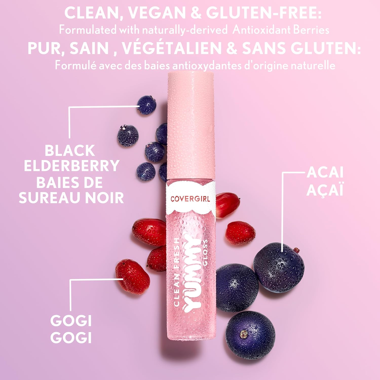 Detalle 1 de COVERGIRL Clean Fresh Yummy Gloss 99350156940, But First a Cosmo 450 Lip Gloss