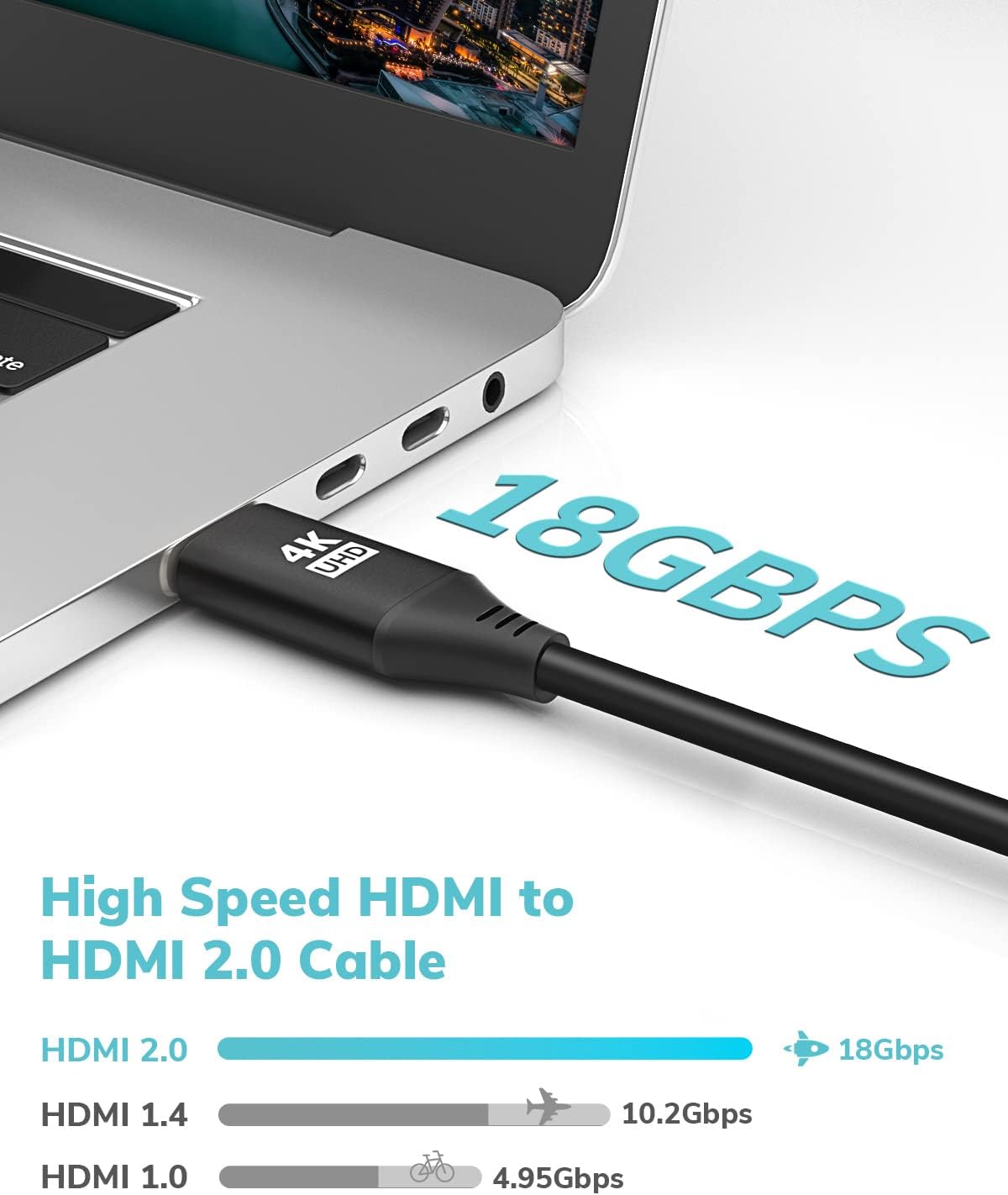 Detalle de KELink HDMI 2.0 30FT 4K 60Hz High-Speed Cable