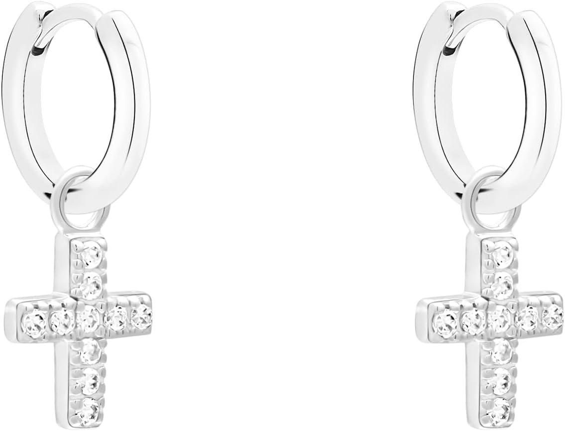 Thumbnail 2 de s.Oliver Damen Schmuck – Halskette, Armband, Ohrringe & Creolen aus Silber mit Kreuzanhänger