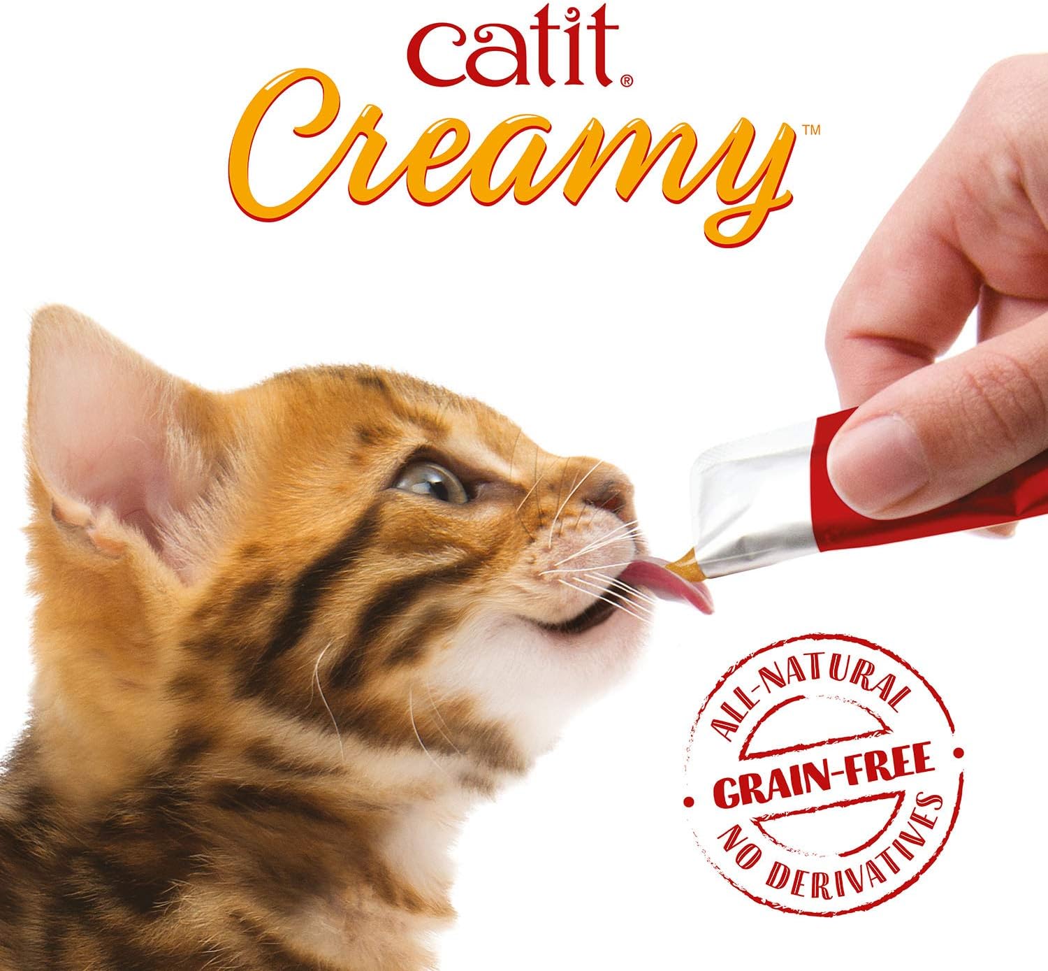 Detalle de Catit Creamy Poulet - 15 unités x 10 g, snack hydratant et nourrissant