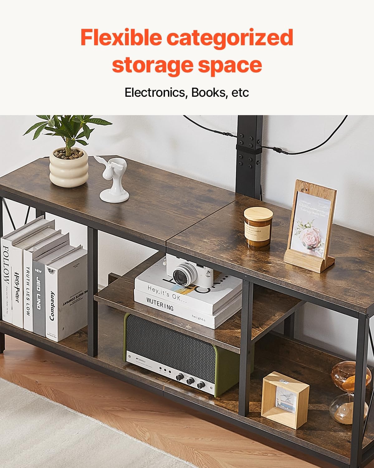 Detalle de VEVOR TV Stand with Mount, 45-Inch