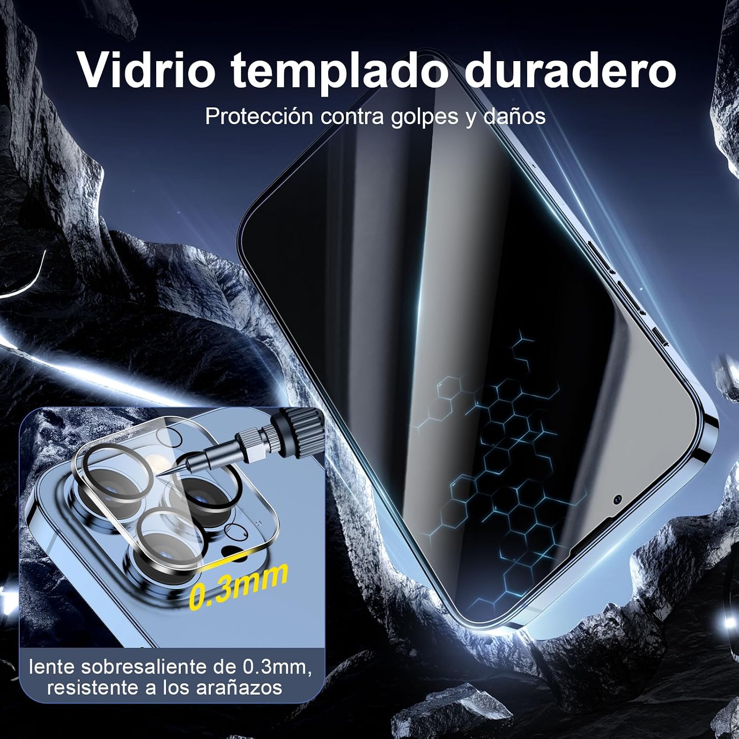Thumbnail 5 de NEW'C Protector privacidad para iPhone 13 Pro 28°