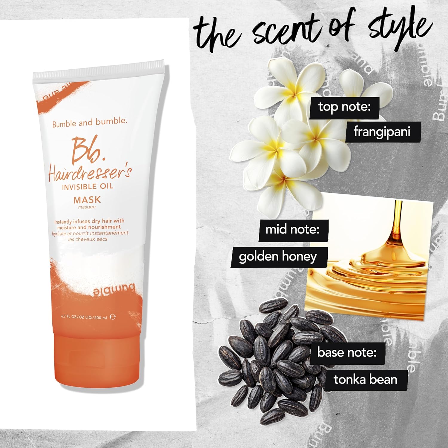 Thumbnail 6 de Bumble and bumble Hairdresser's Invisible Oil Hydrating Hair Mask (200 ml) for anti-frizz, colour-safe hydration