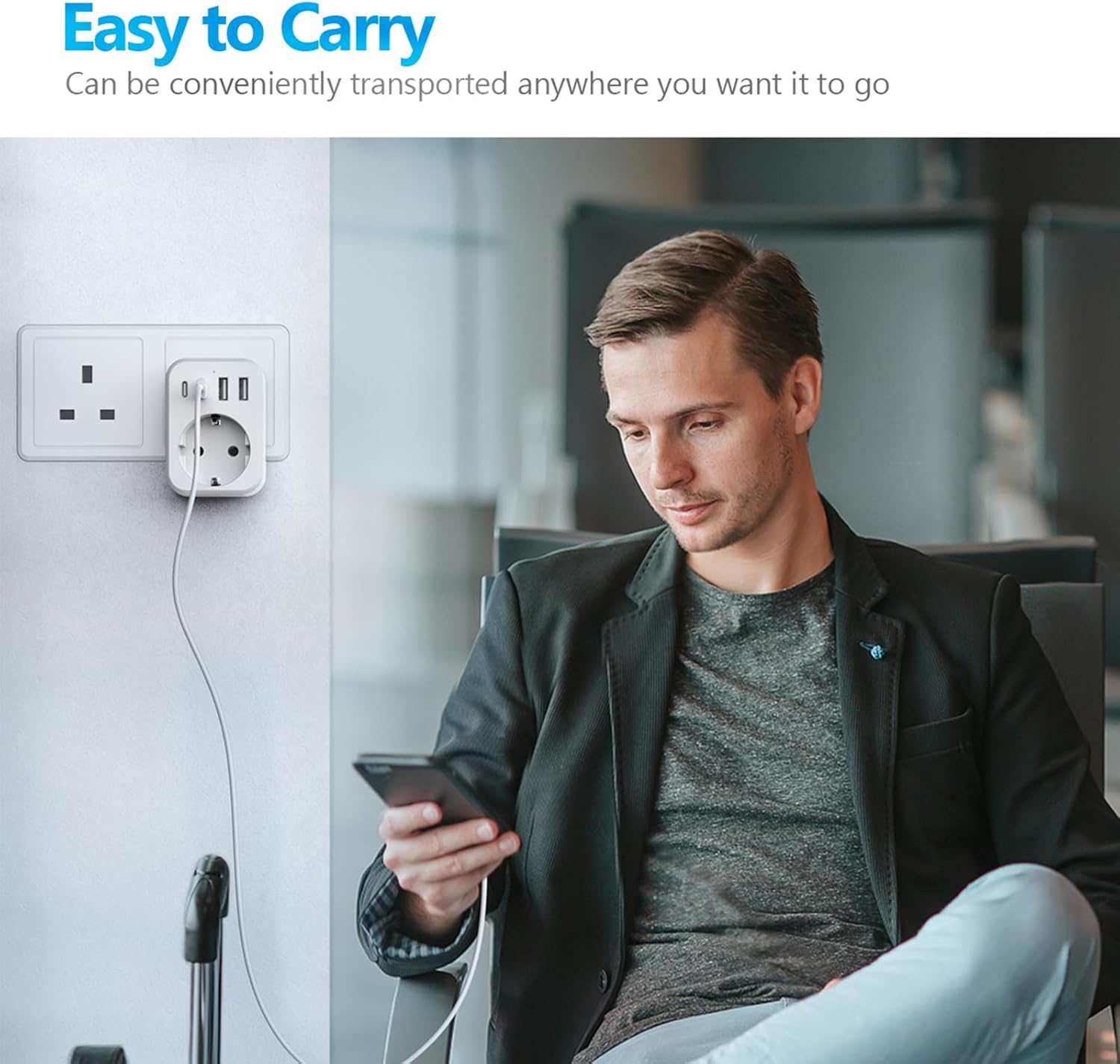 Thumbnail 6 de JSVER Adaptateur Voyage 3680 W 🔌