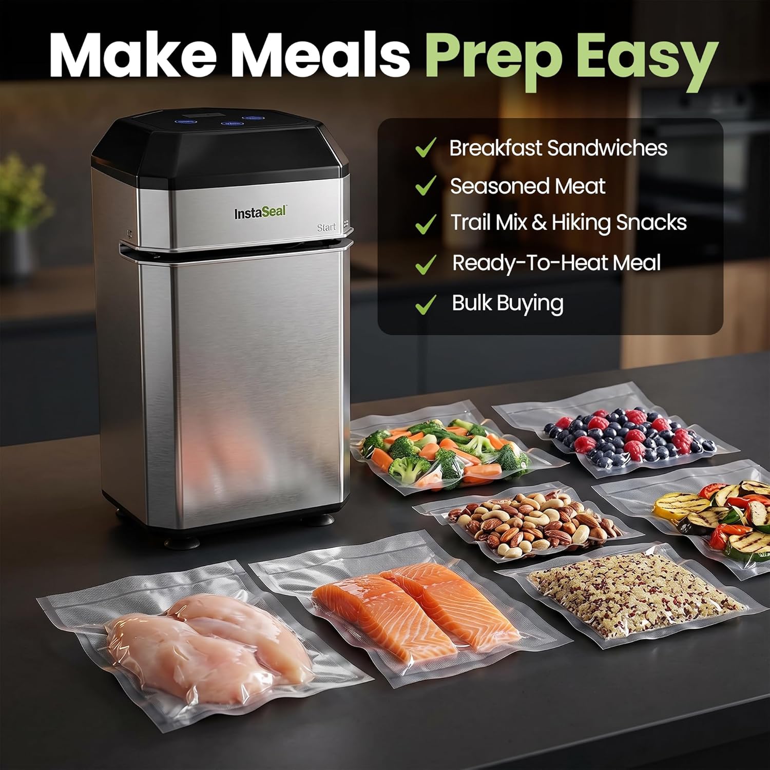 Thumbnail 6 de InstaSeal Vacuum Sealer with 12 Bags