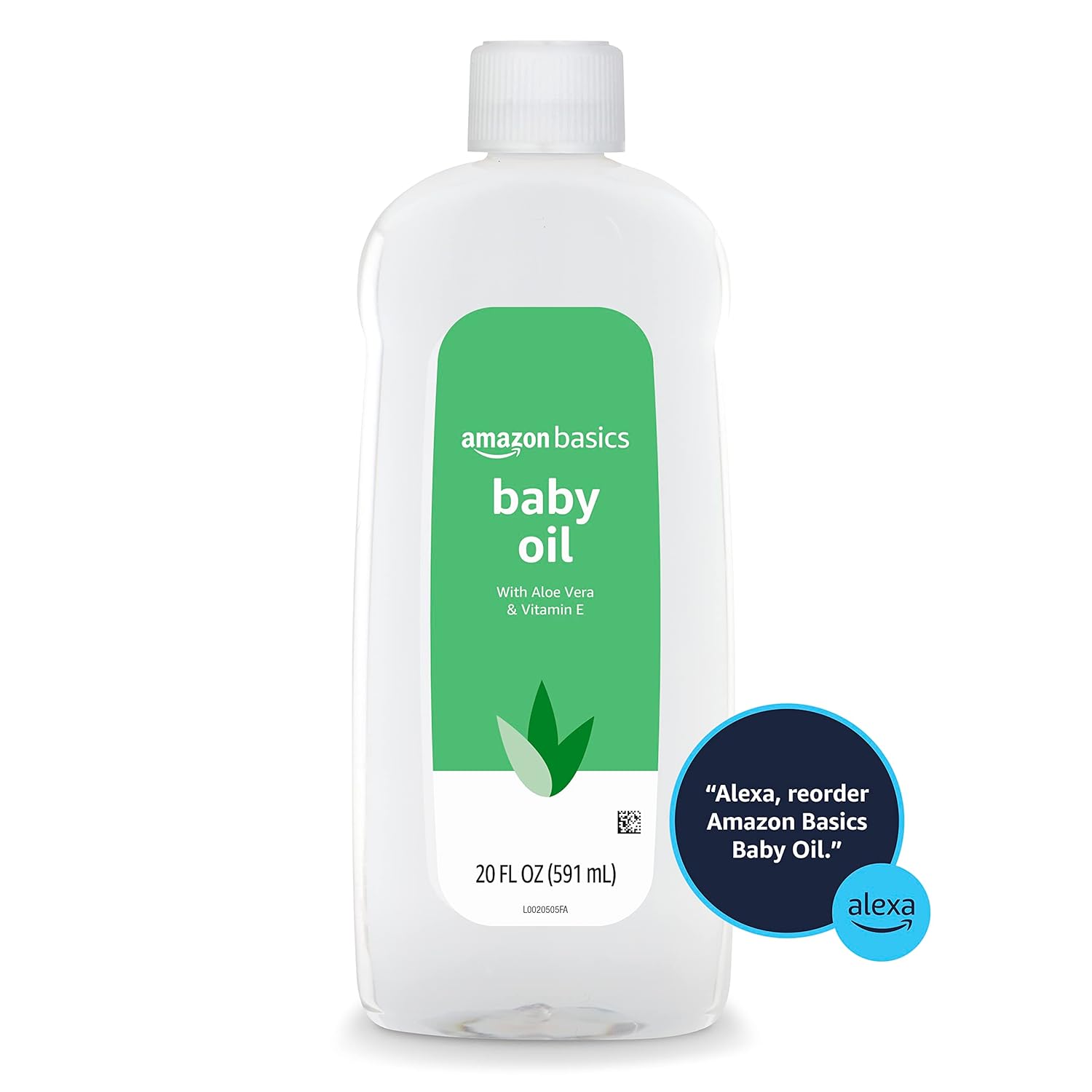 Thumbnail 3 de Amazon Basics Baby Oil with Aloe Vera & Vitamin E, 20 Fl Oz (1 Pack) — Helps Seal In Moisture