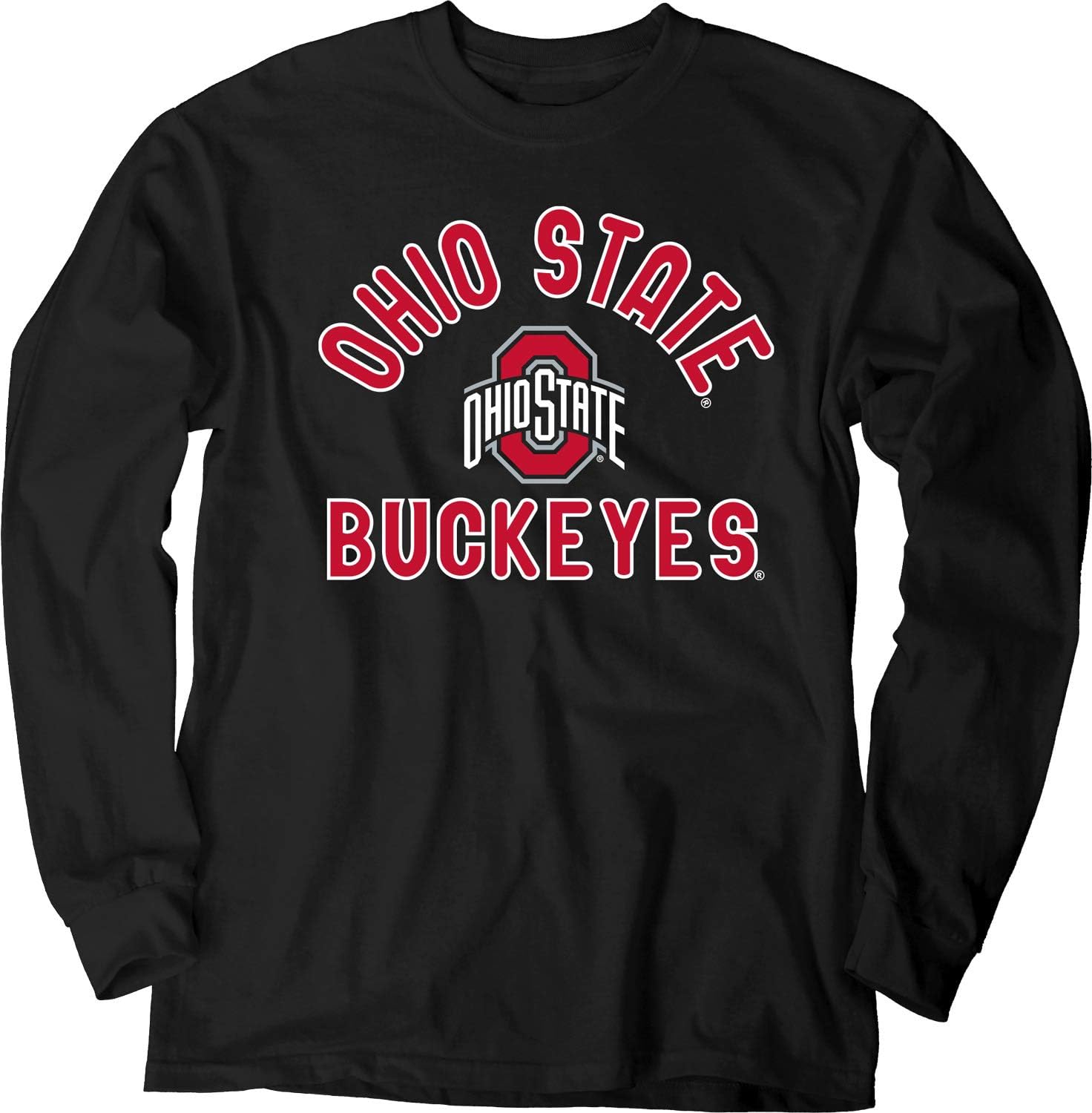 Thumbnail 1 de Blue 84 Men's Ohio State Buckeyes Long Sleeve T-Shirt (Line Up Secondary Color), Ohio State Buckeyes Black, Large