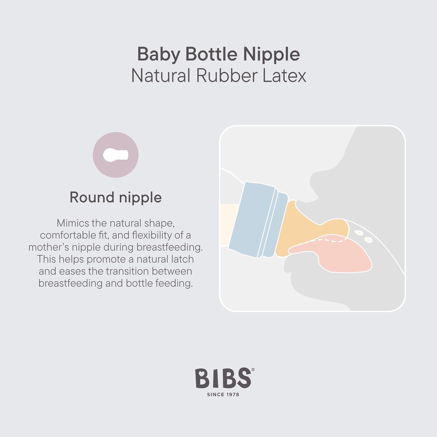 Thumbnail 3 de BIBS Baby Bottle 270 ml Natural Rubber Latex Nipples 2 Pack
