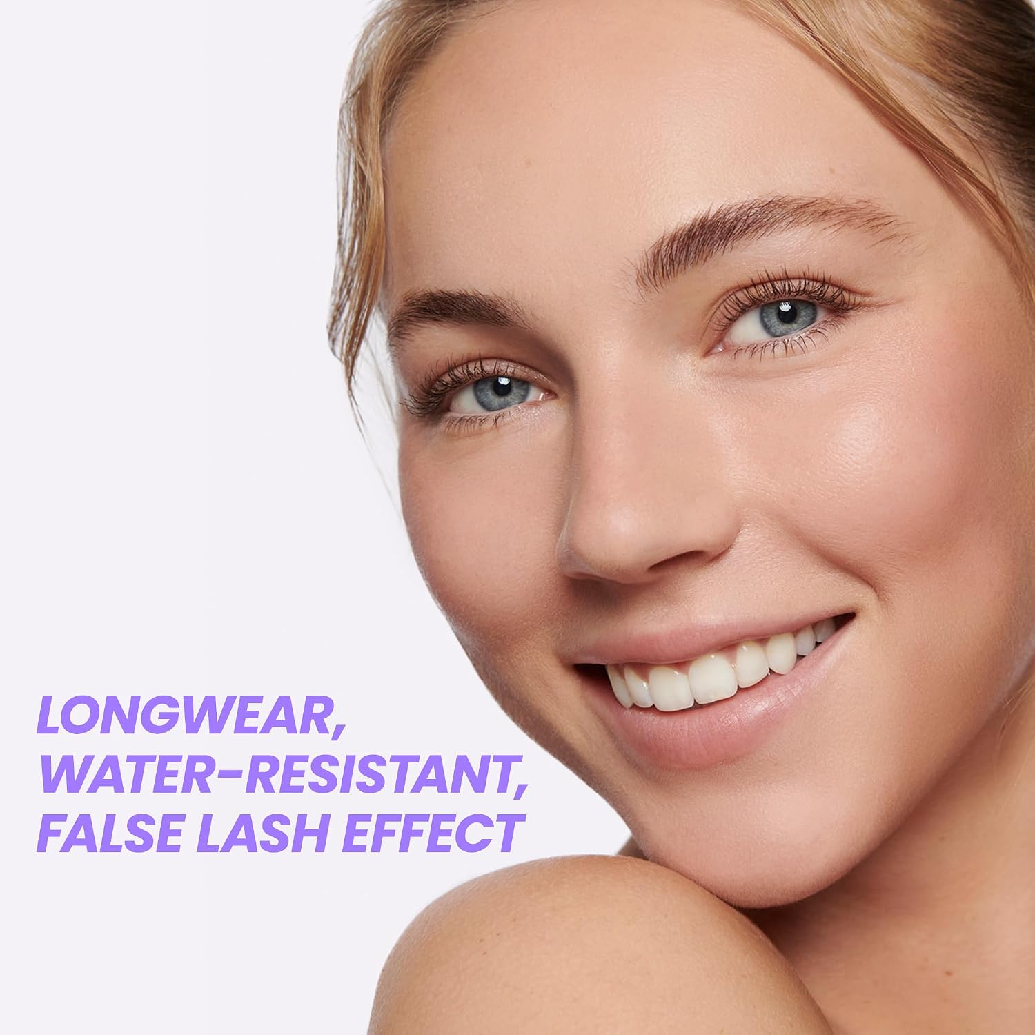 Detalle de Wonderskin WBRMASC-BLK Infinite Rizz Mascara, Buildable Black Volume