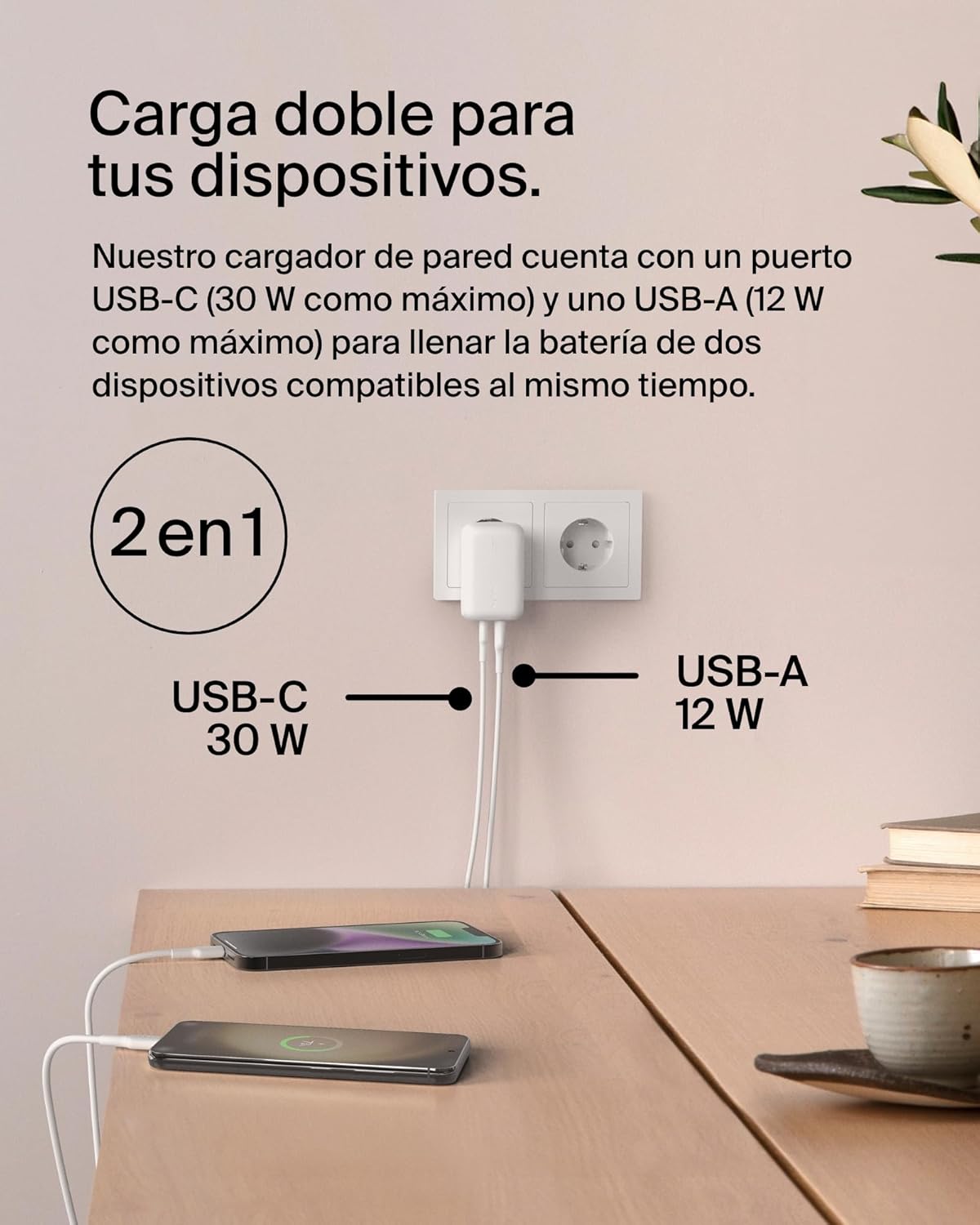 Thumbnail 2 de Belkin BoostCharge Cargador Rápido 42W con 2 Puertos ⚡