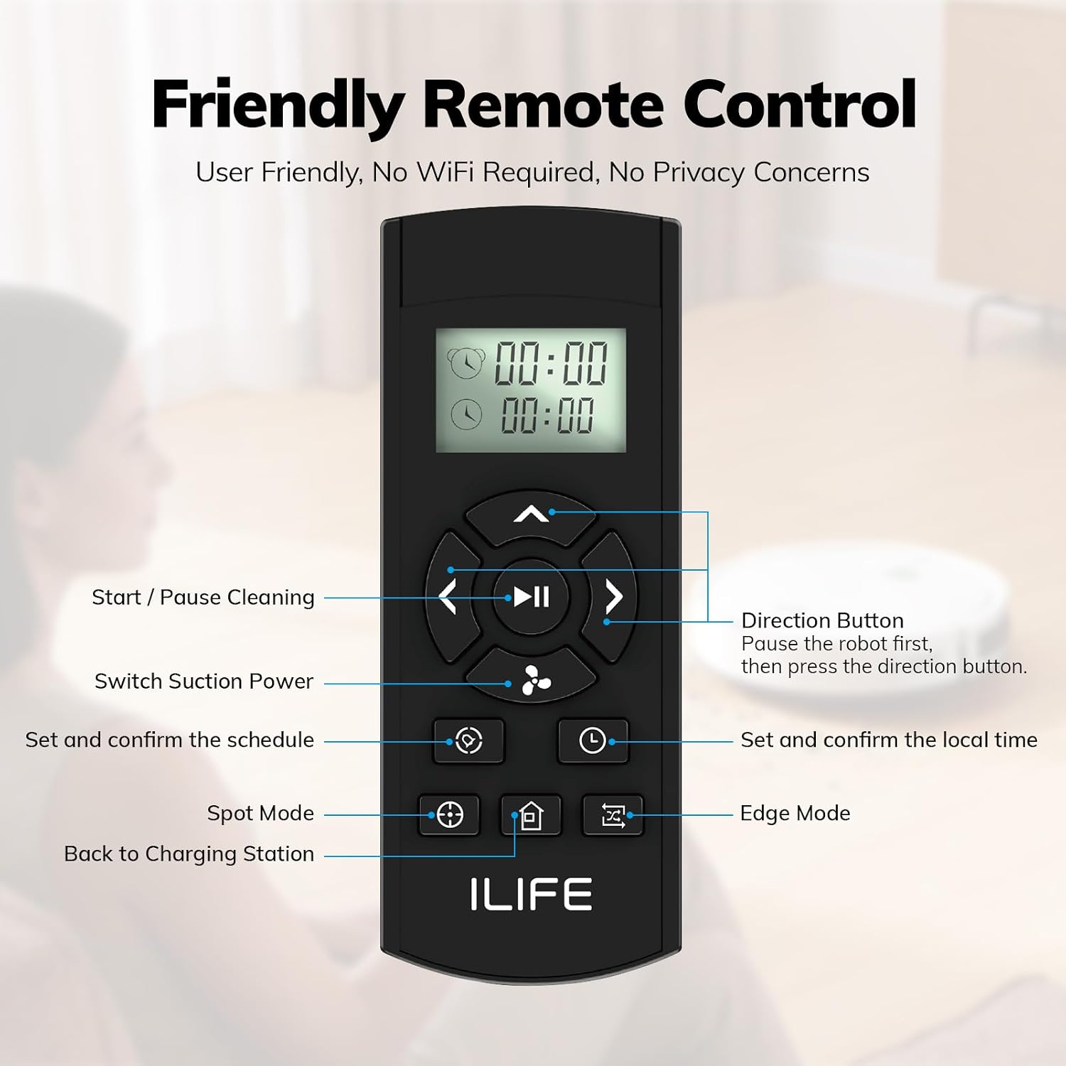 Detalle de ILIFE V2 Robot Vacuum Cleaner ⚙