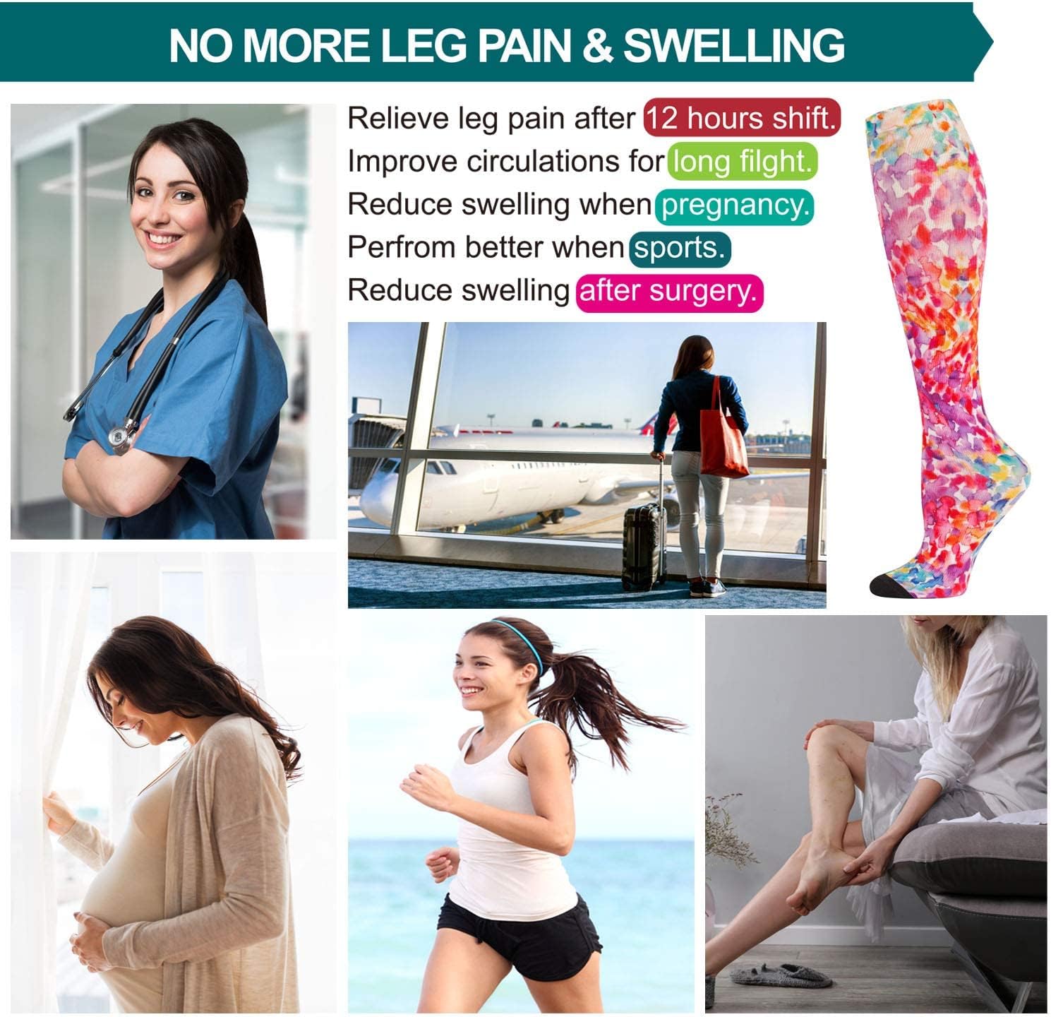 Thumbnail 4 de LEVSOX Compression Socks 20-30 mmHg