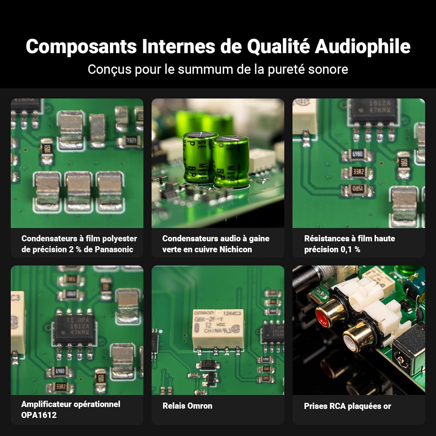 Thumbnail 3 de Fosi Audio BOX X5 phono-voorversterker voor MM/MC met vier gainstanden