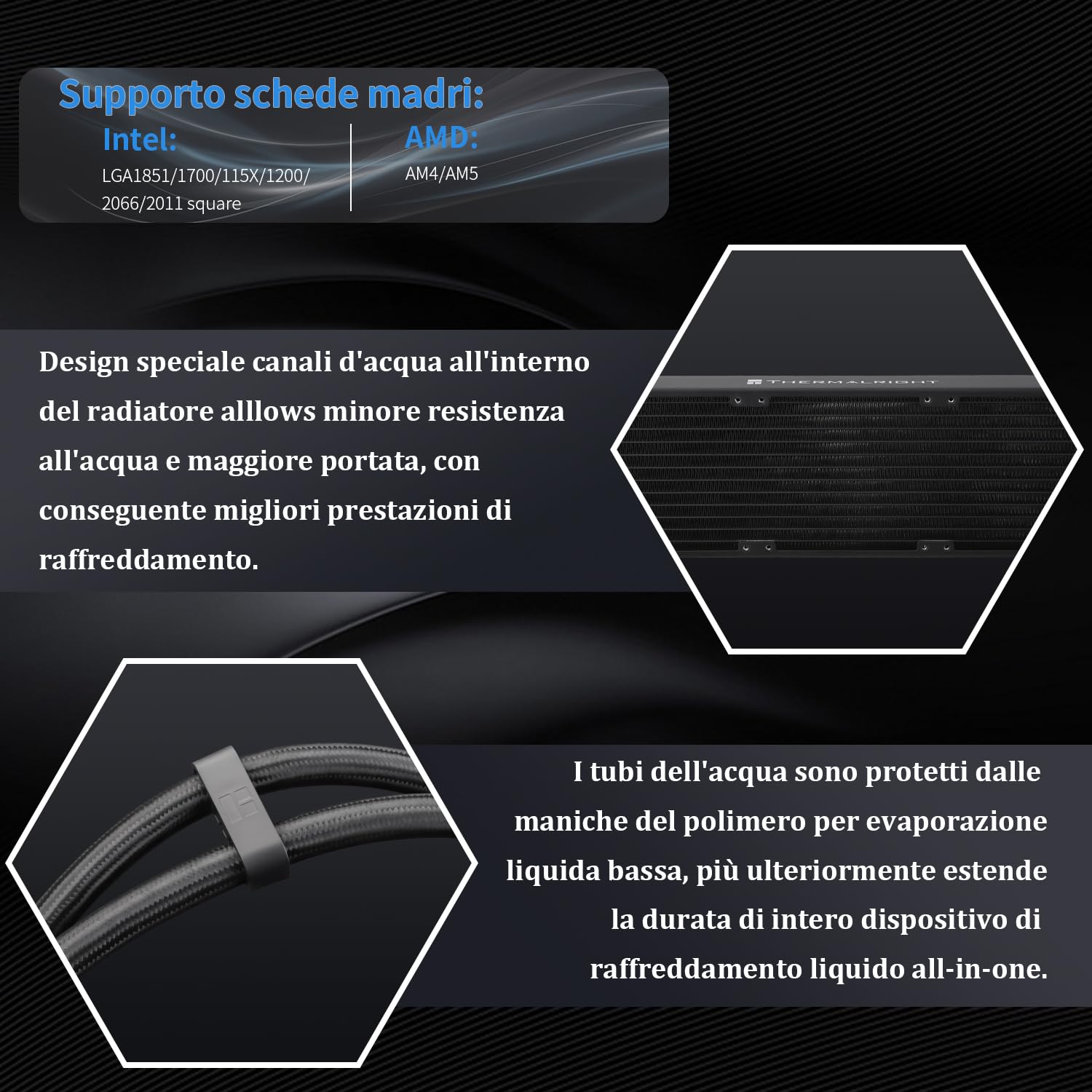 Detalle de Trofeo Vision 360 ARGB Nero Raffreddamento CPU
