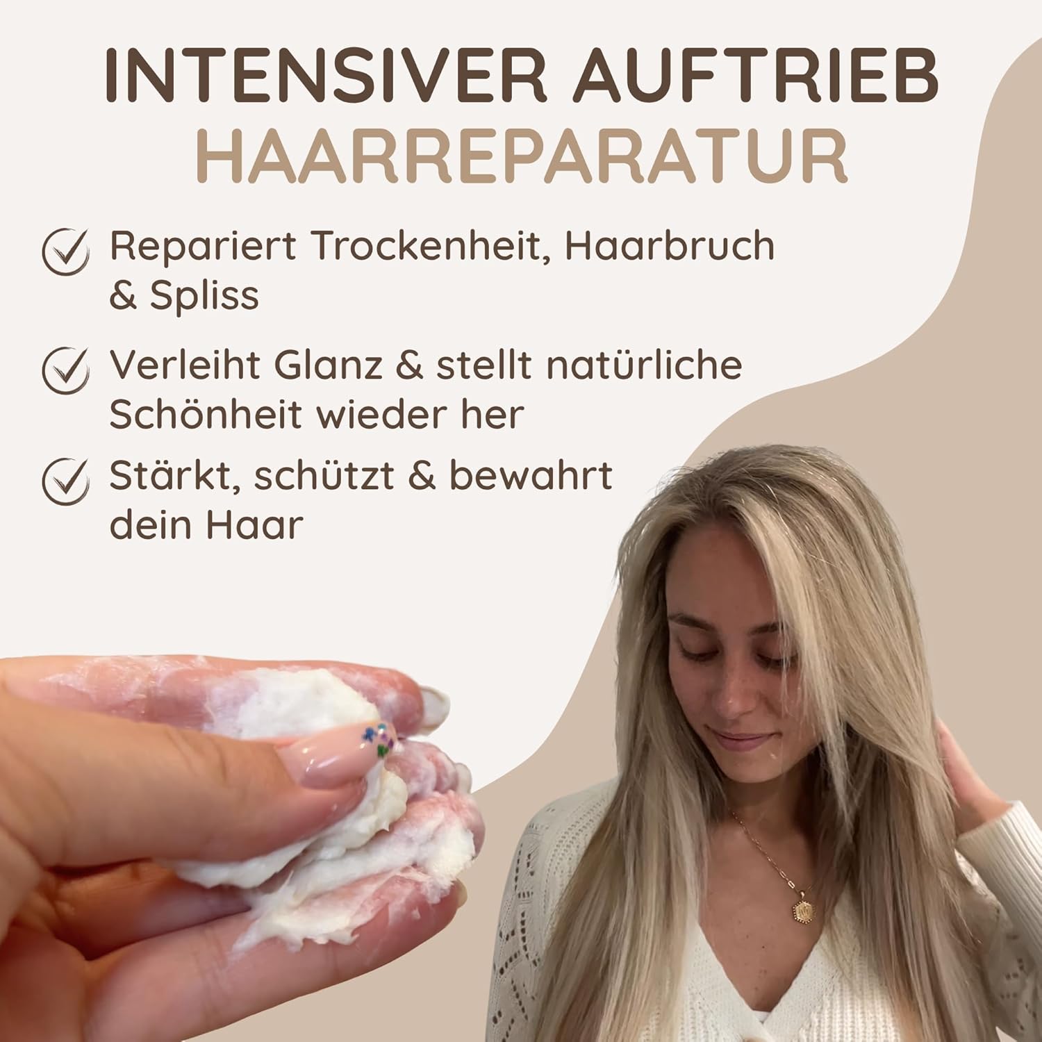 Detalle 2 de Vitamins Keratin Haarmaske Haarkur – Deep Conditioner 1 Einheit