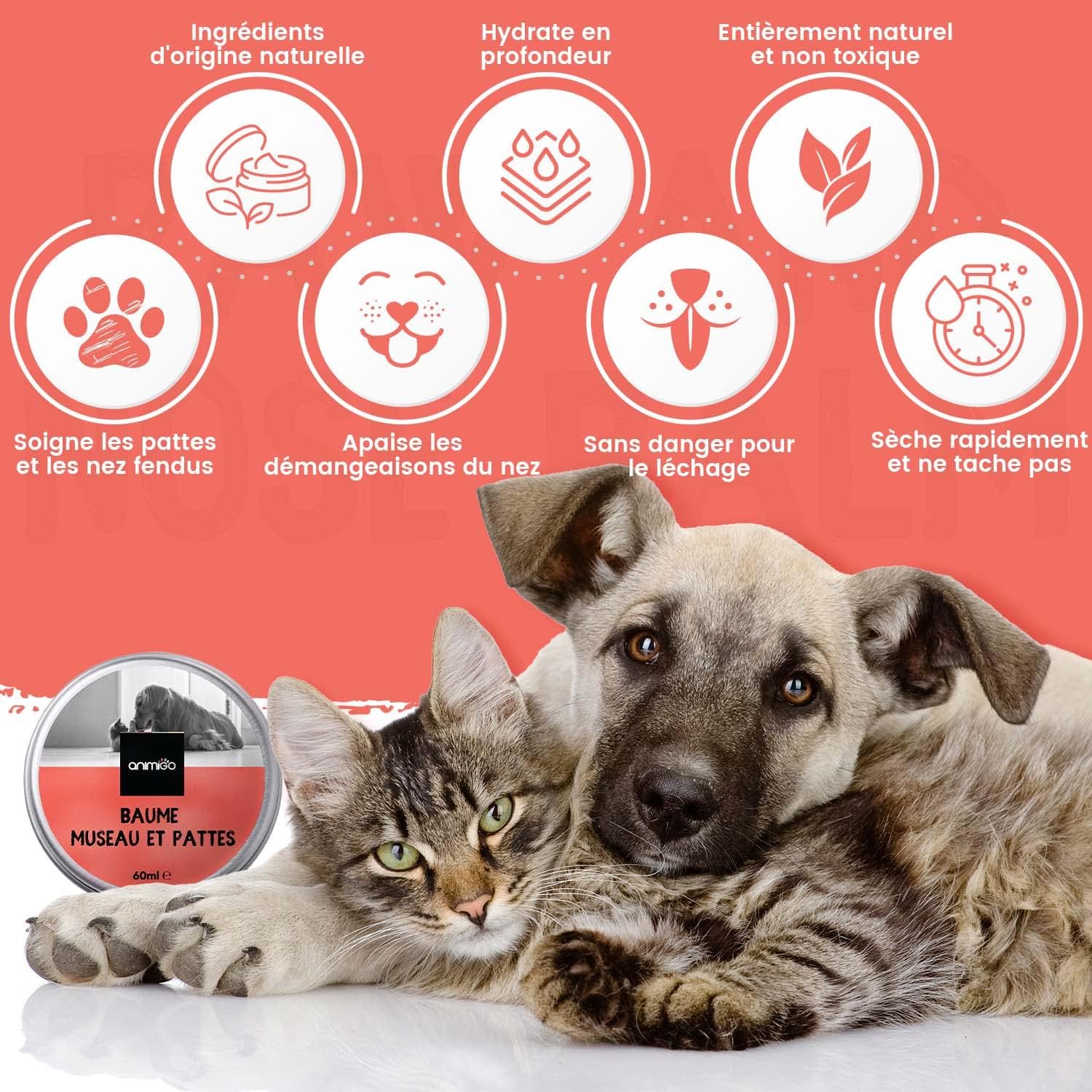 Detalle 2 de Baume coussinet 60ml Protection pattes 🐾