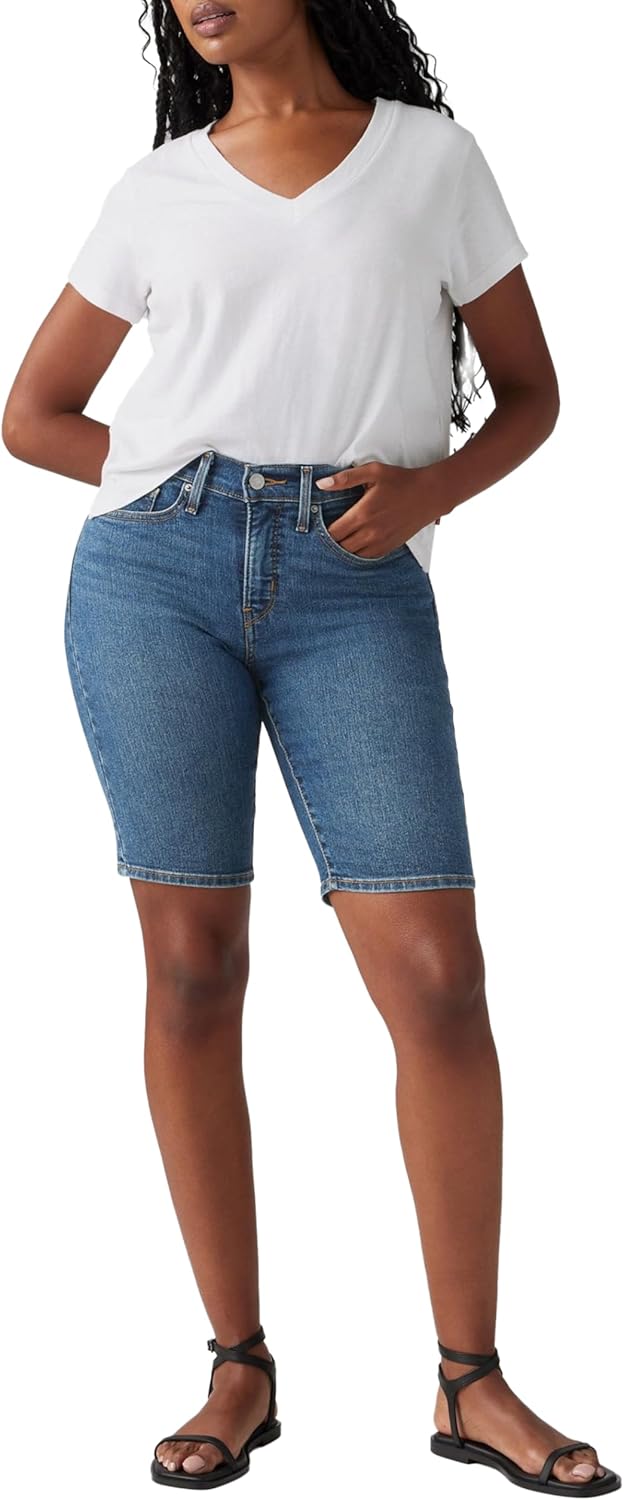 Thumbnail 5 de Levi's Women's Plus-Size Shaping Bermuda Shorts – Denim mit Shape-Effekt