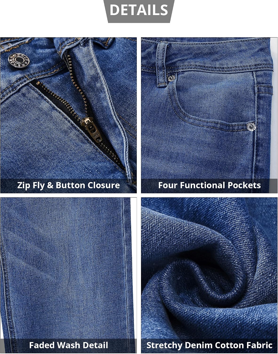 Thumbnail 6 de GRAPENT Women's Wide Leg High Waist Denim Jeans