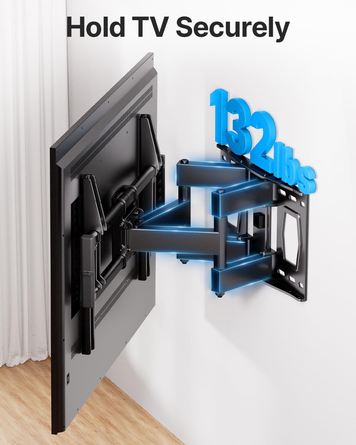 Detalle de USX STAR Full-Motion TV Wall Mount for 37–85-Inch TVs
