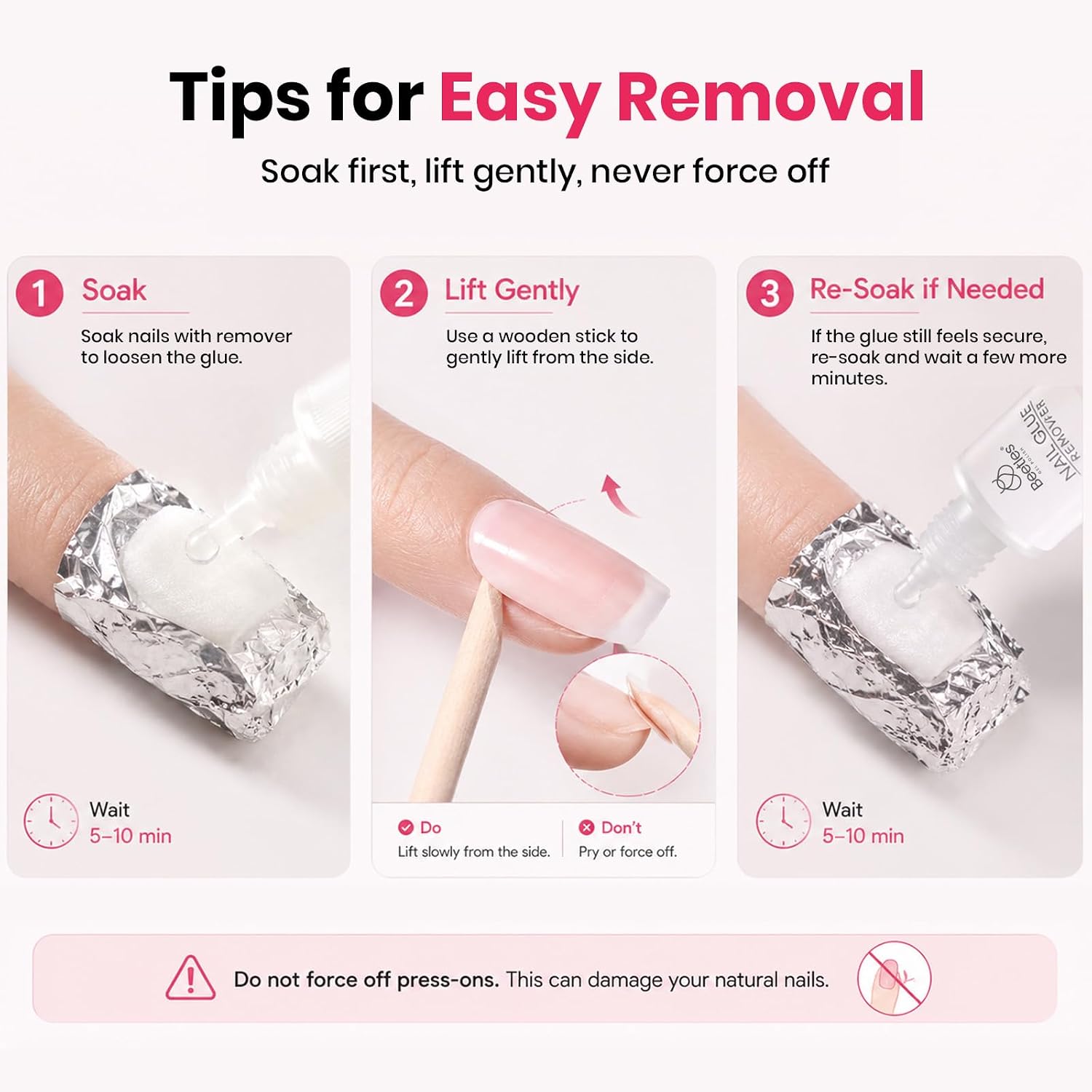 Thumbnail 6 de Beetles Press On Nail Glue Quick-Drying 10ml