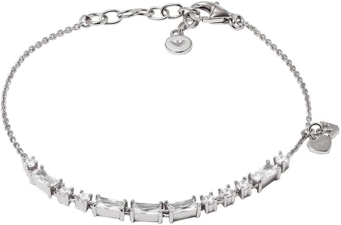 Detalle de Emporio Armani Damenarmband aus Sterlingsilber mit Karabinerverschluss