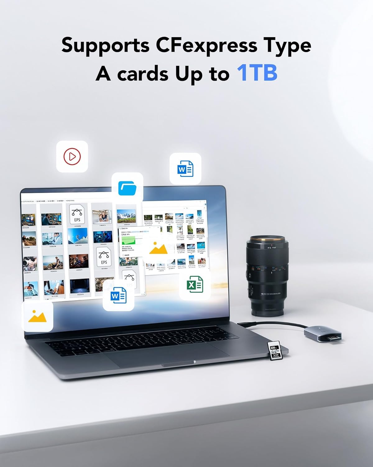 Thumbnail 5 de Lexar RW515 lettore schede CFexpress di tipo A con USB 3.2 Gen 2 fino a 900 MB/s