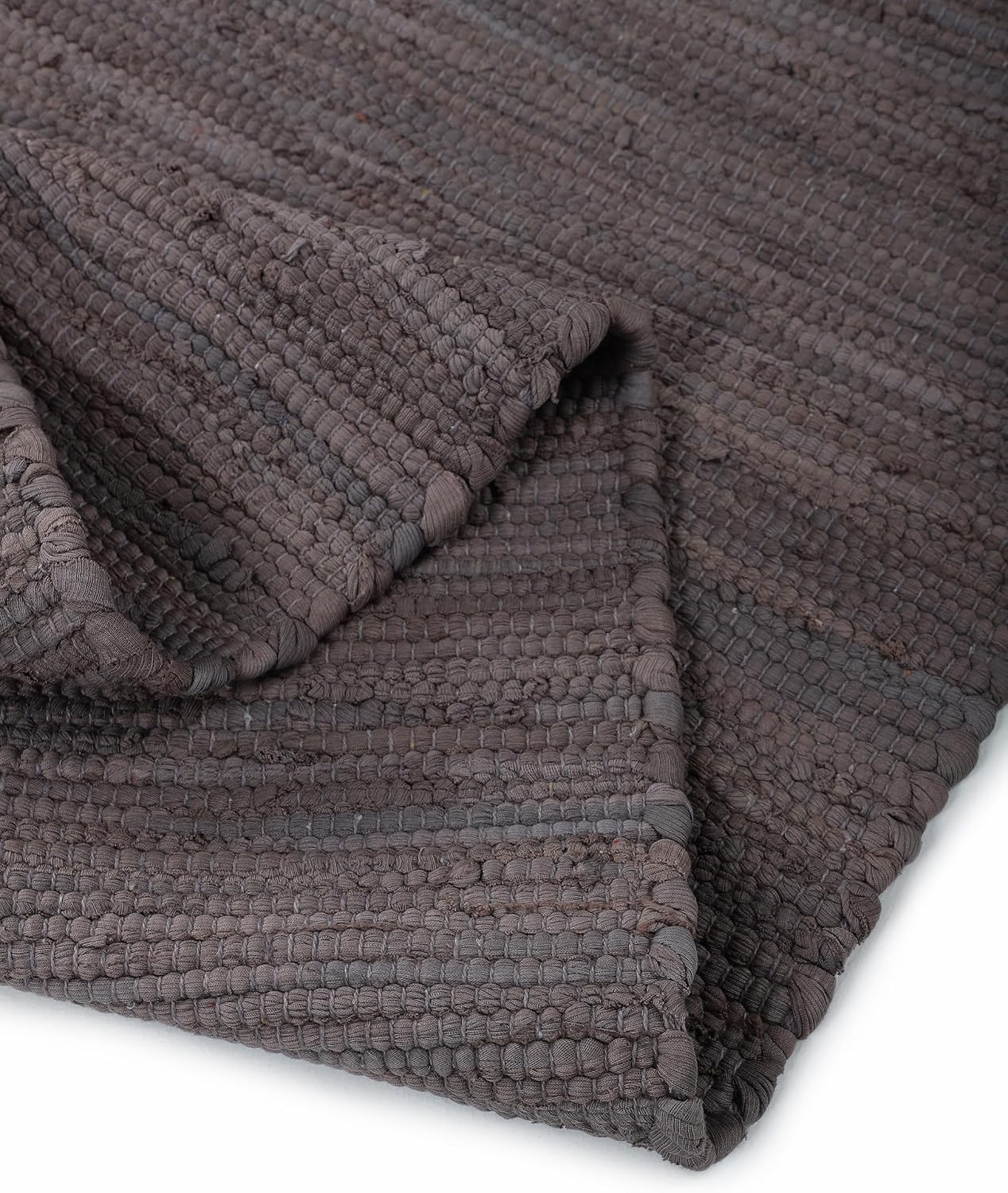 Thumbnail 3 de CarpetFine Alfombra Kilim Chindi Uni Malva 160x230 cm