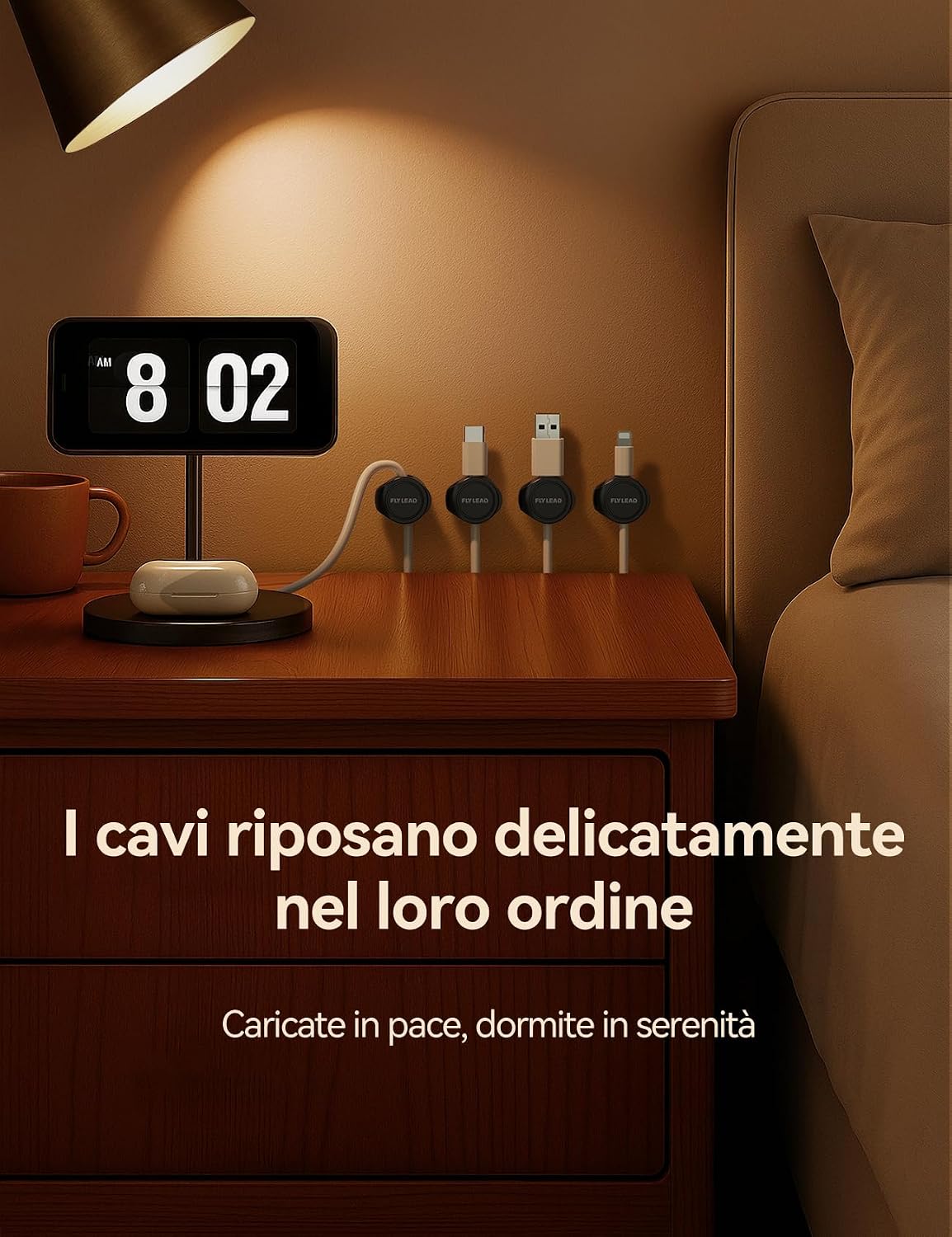 Thumbnail 6 de FLYLEAD Organizzatore cavi in silicone 8 pezzi
