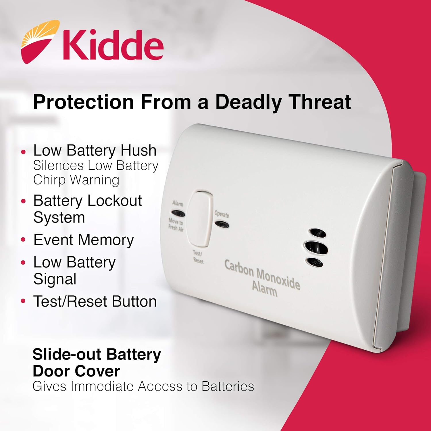 Thumbnail 1 de Kidde Carbon Monoxide Detector Battery Powered