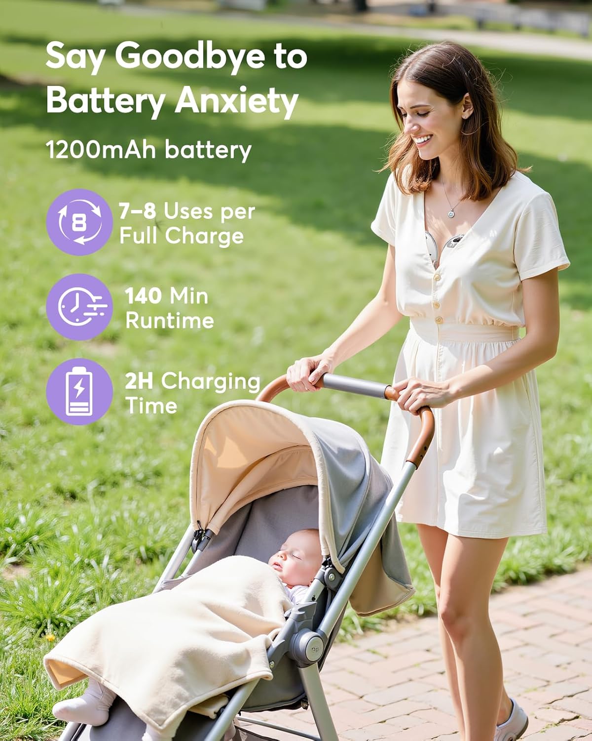 Thumbnail 4 de Haokoo Wearable Electric Breast Pump (Hands-Free & Wireless) with 4 Modes, 12 Levels and Anti-Leak