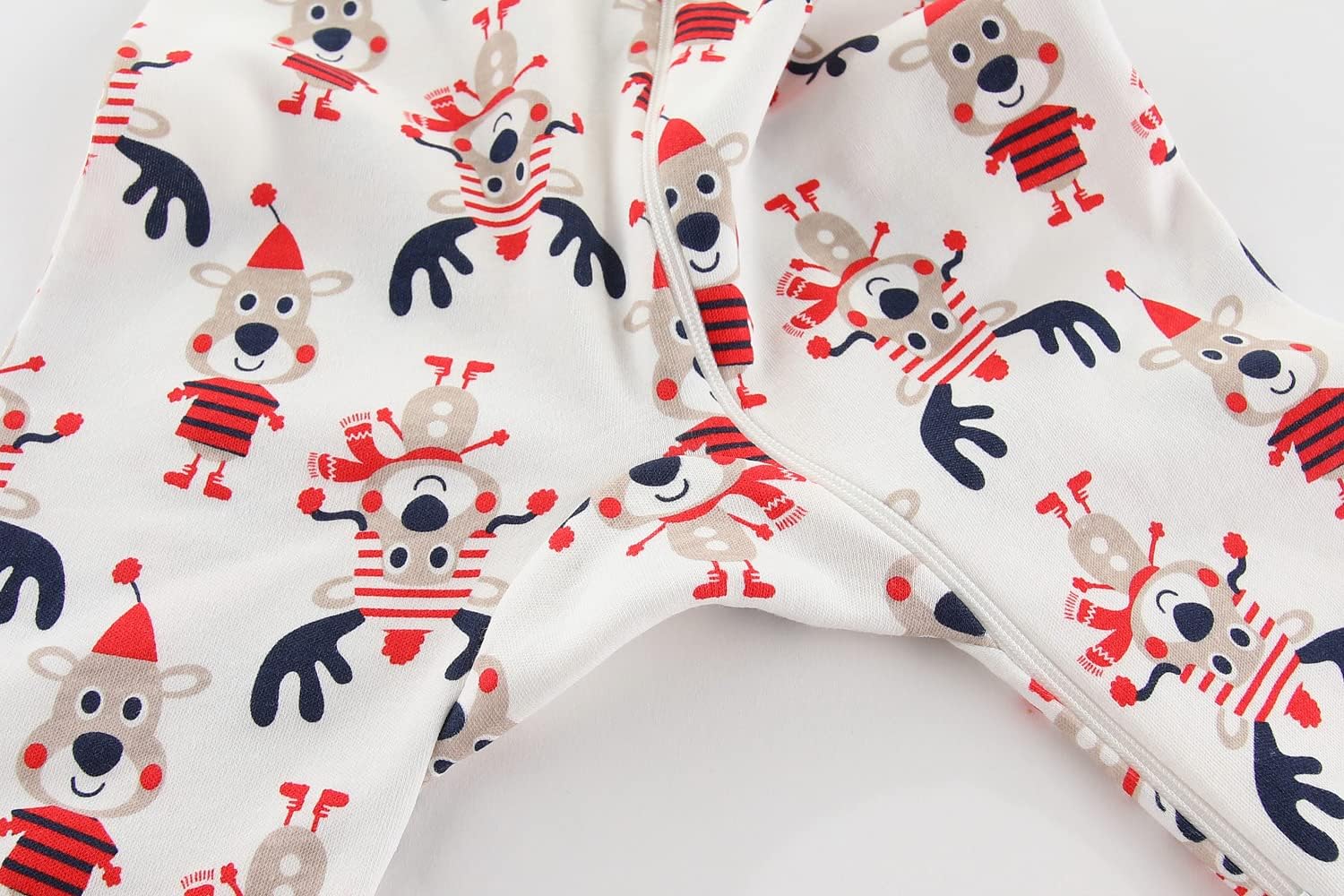 Detalle de Chamie Baby Sleepsuit Romper for Baby Boys and Girls – Double Zipper, Neck Protection, 3–24 Months